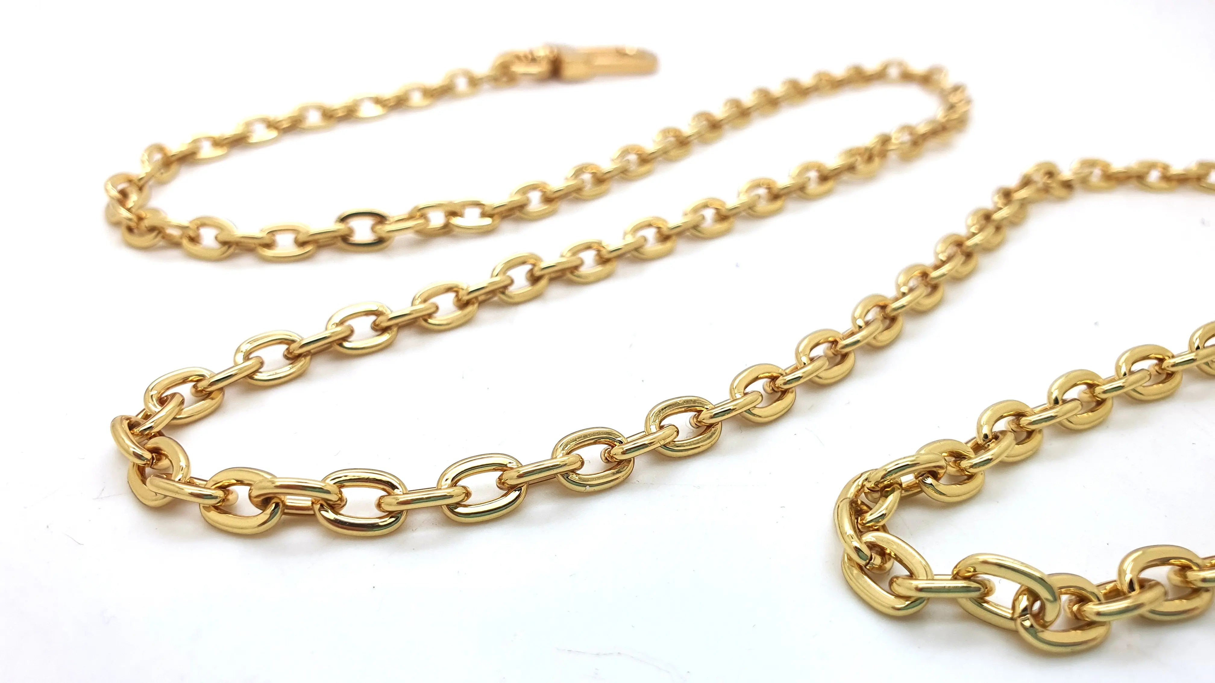Gold Metal Crossbody Oval Chain from 90 to 140 cm dressupyourpurse