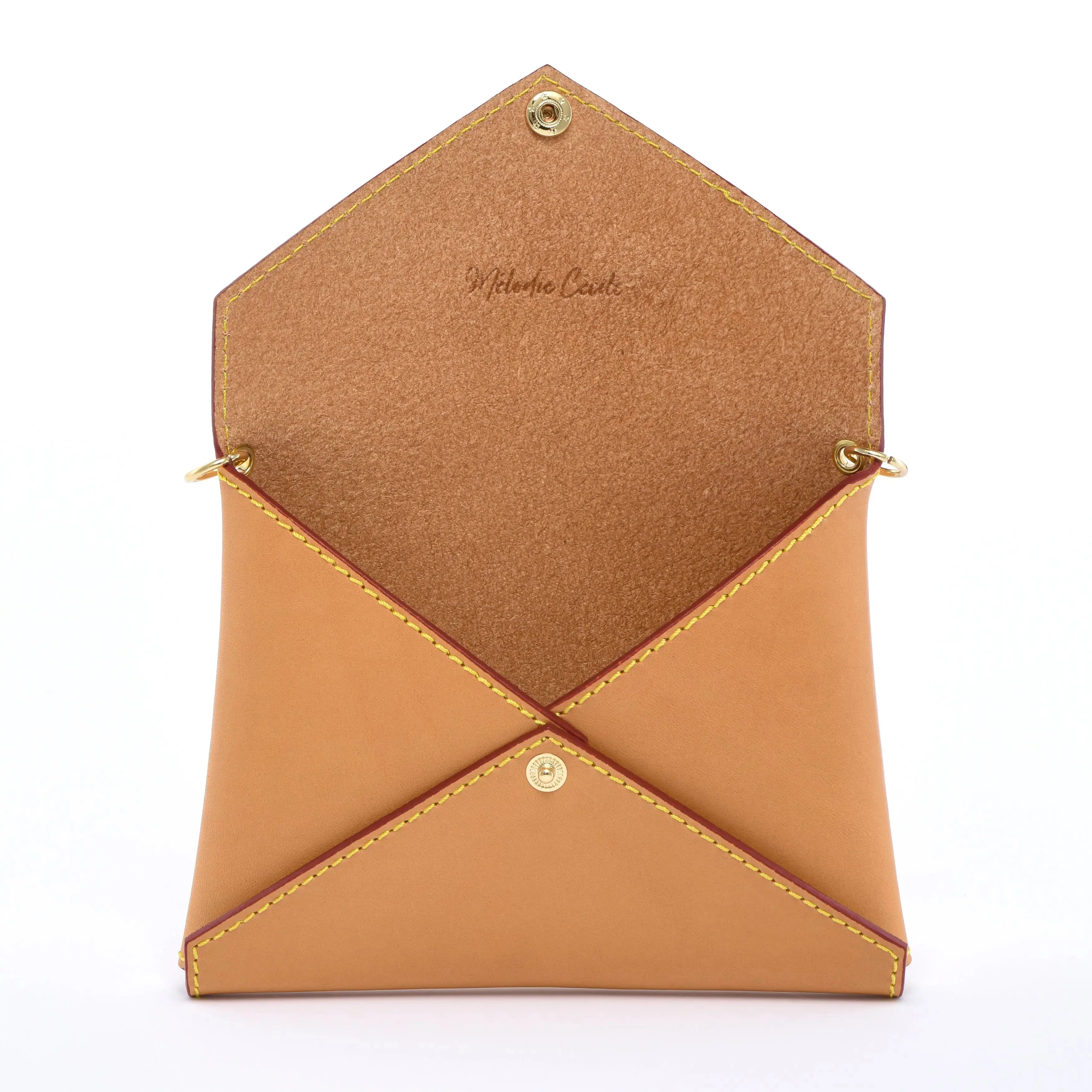 Honey Vachetta Leather - Envelope trio - Clutch Set dressupyourpurse