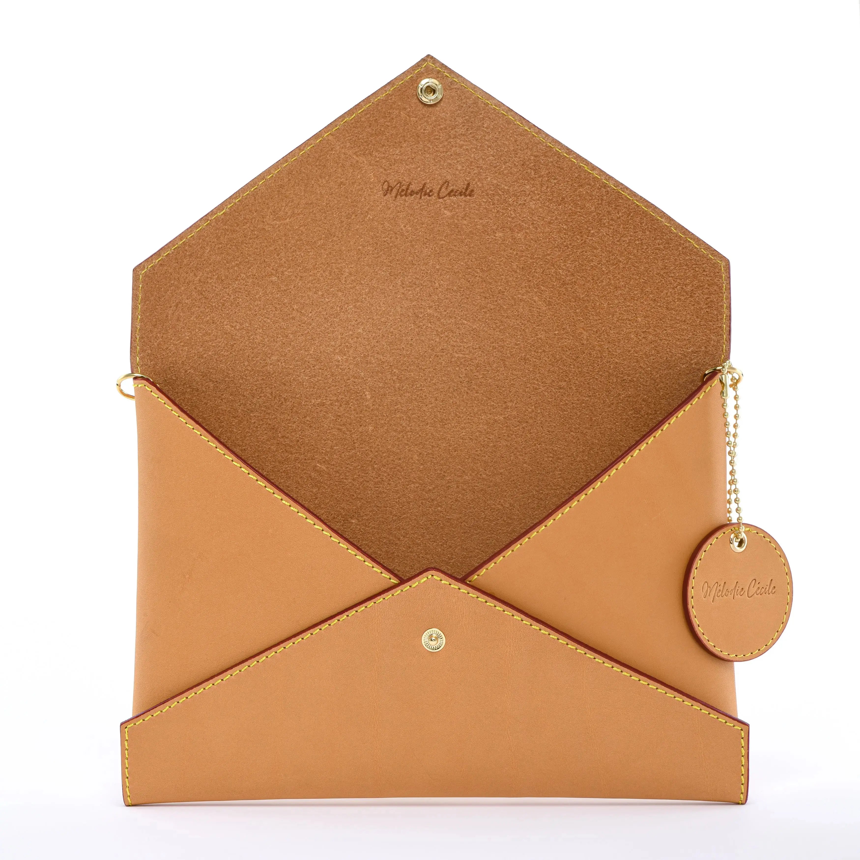 Honey Vachetta Leather - Envelope trio - Clutch Set dressupyourpurse