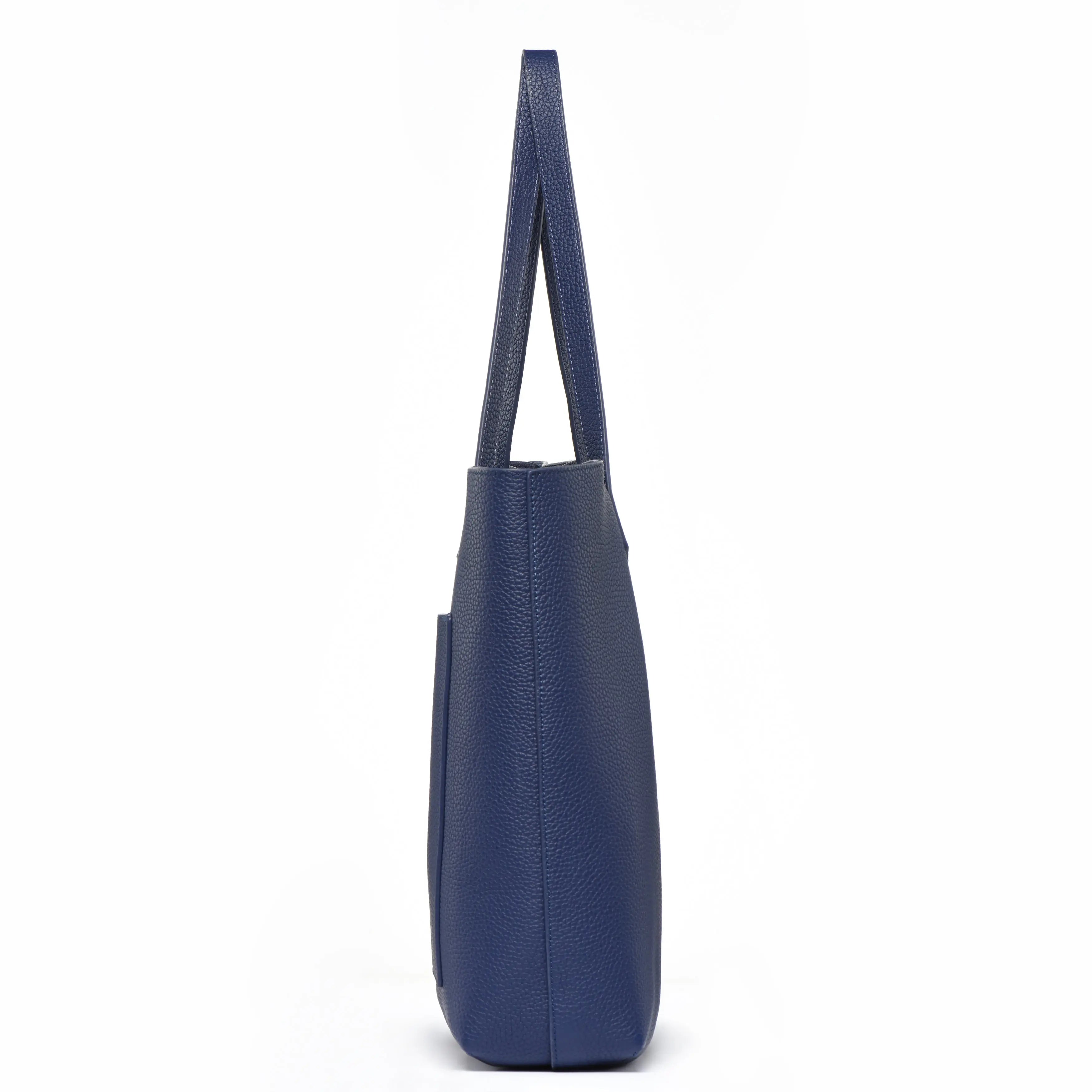 The Everyday Tote – Premium Full-Grain Cowhide Leather – Indigo Blue dressupyourpurse