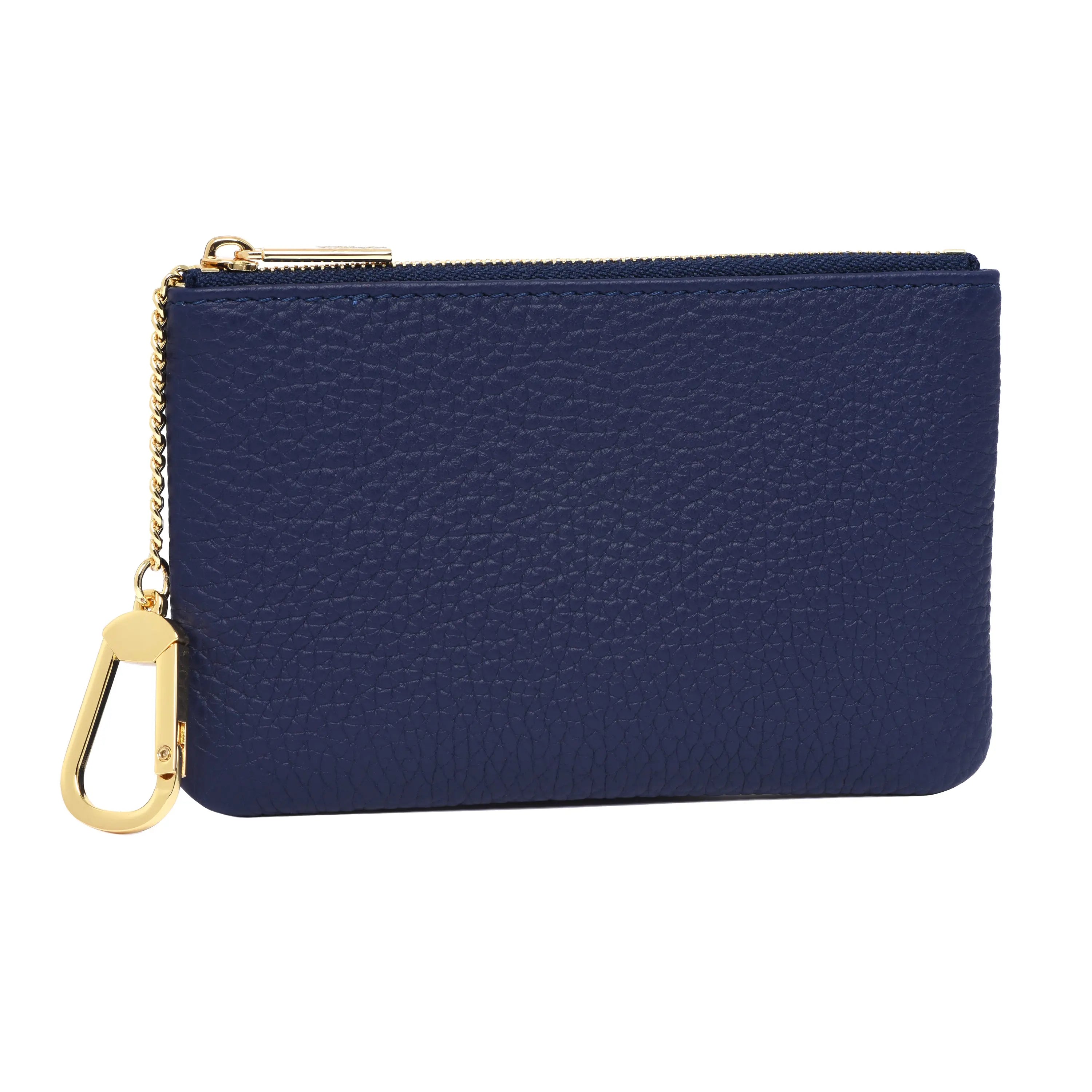 THE "M" Key - Premium Gros-Grain Leather - Indigo Blue dressupyourpurse