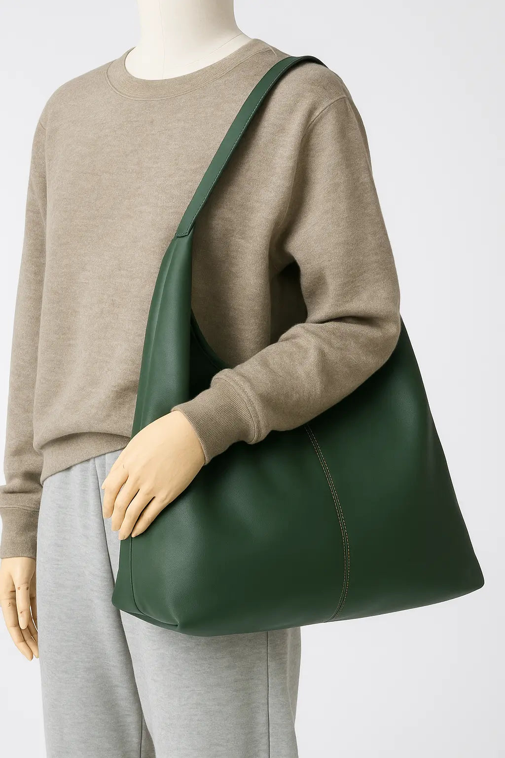 Pre Order - The Slouch Bag - Soft Grain Leather - Dark Green dressupyourpurse