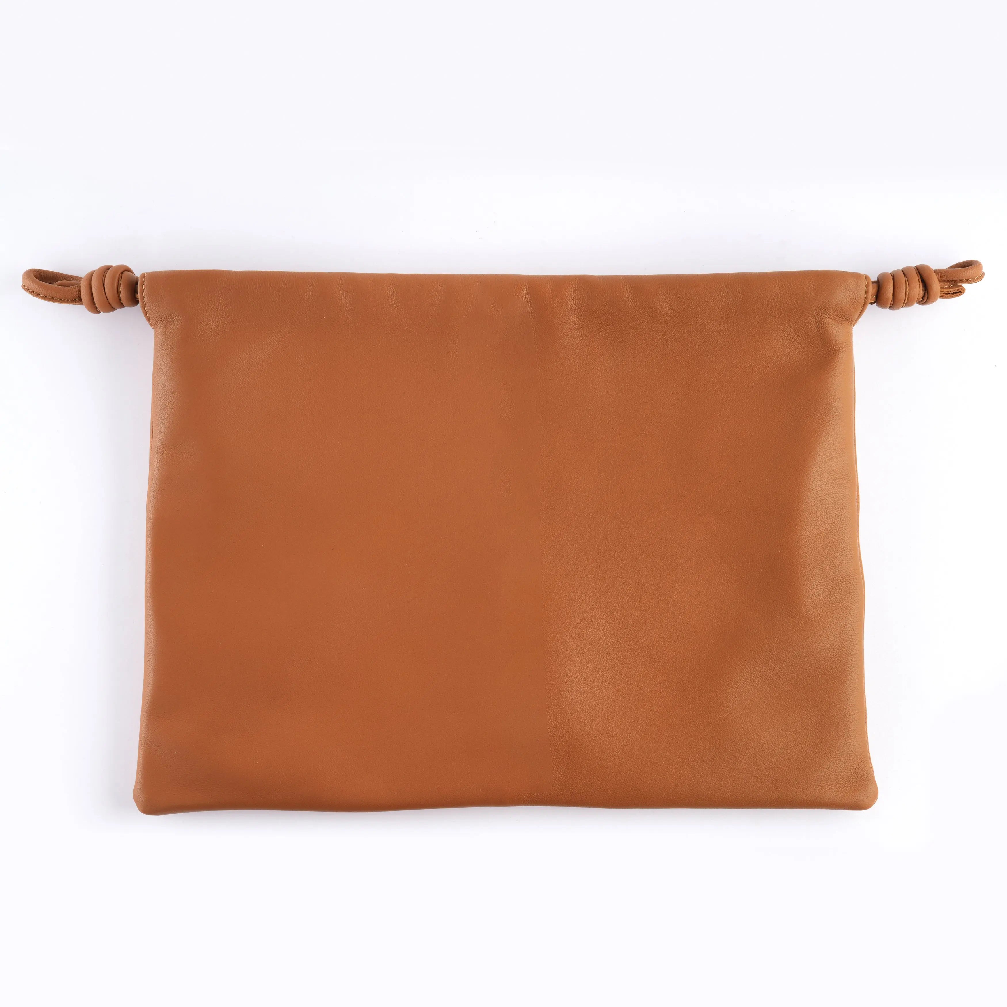 HCC X DUYP - "On The Go" – Soft Lambskin Shoulder Bag - Camel Brown dressupyourpurse
