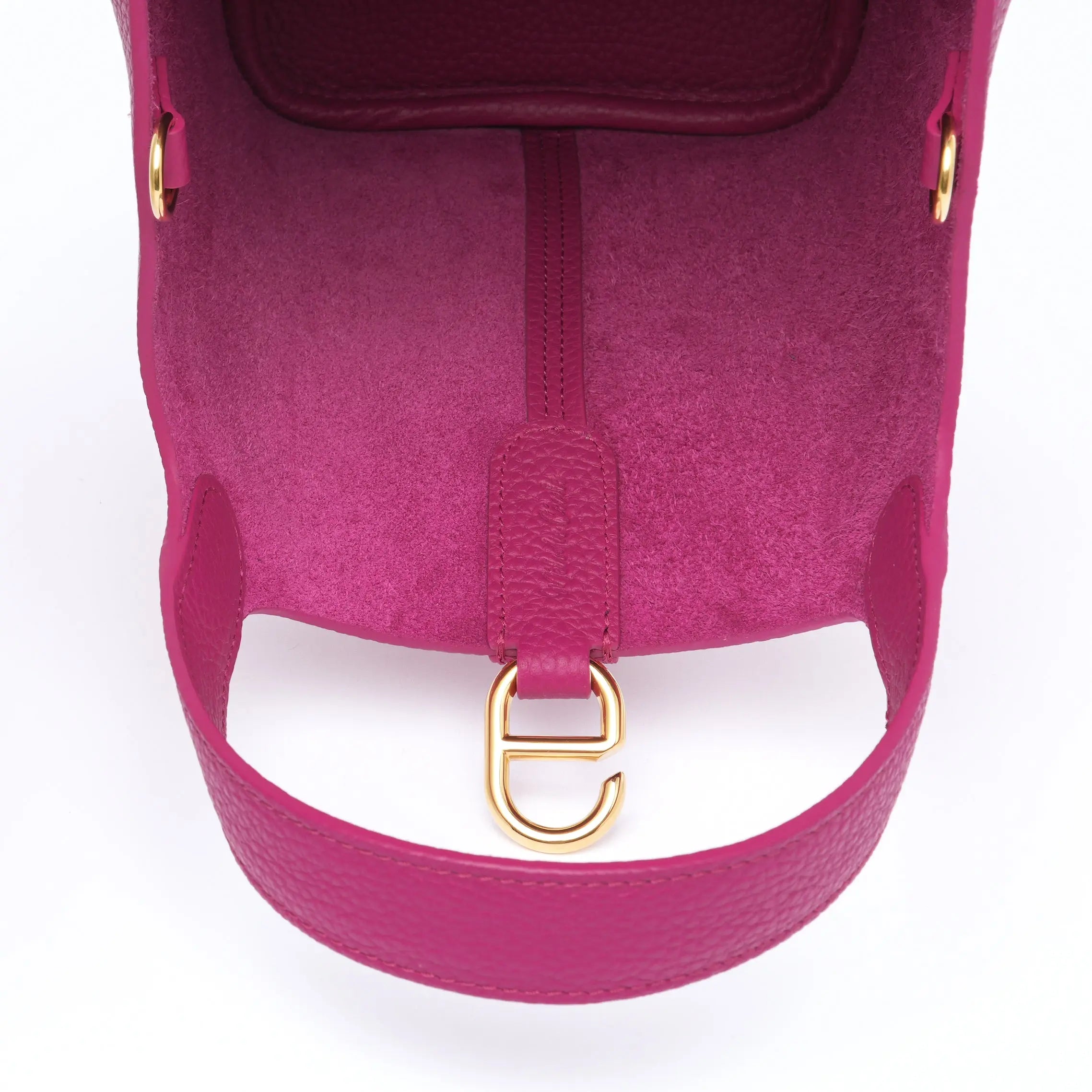 Josette - Versatile Bucket Bag - Grained Cowhide - ROSE VIOLET dressupyourpurse