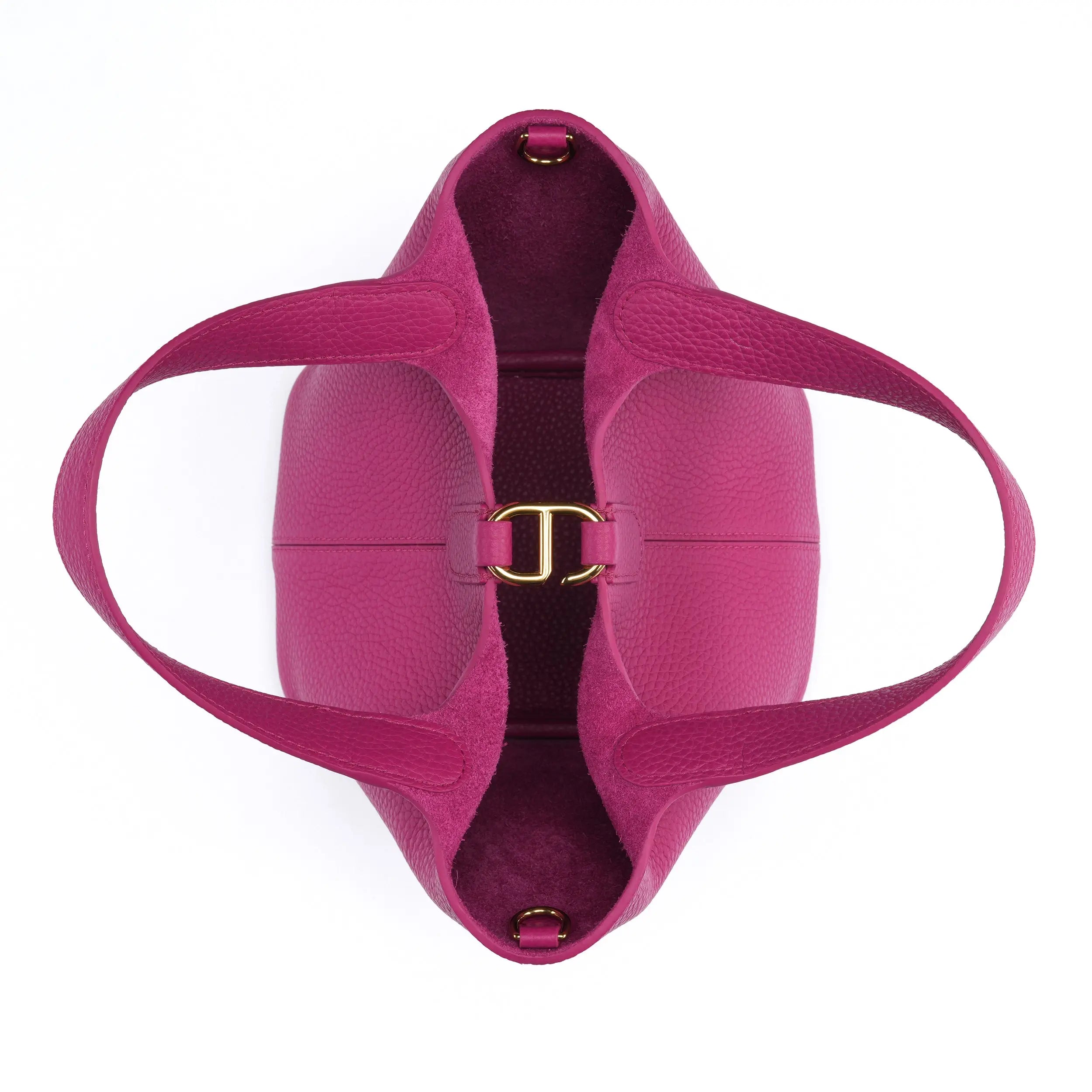 Josette - Versatile Bucket Bag - Grained Cowhide - ROSE VIOLET dressupyourpurse