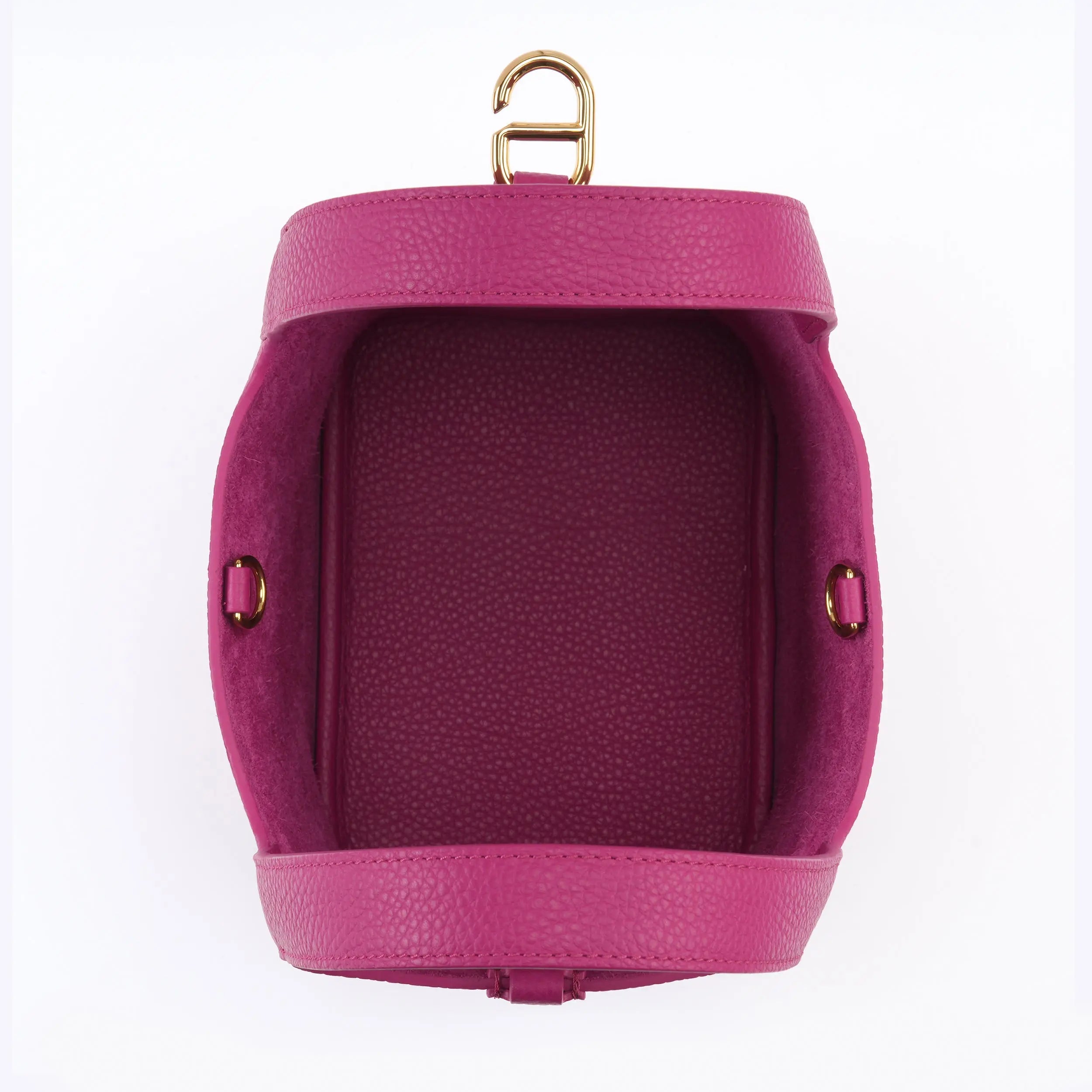 Josette - Versatile Bucket Bag - Grained Cowhide - ROSE VIOLET dressupyourpurse