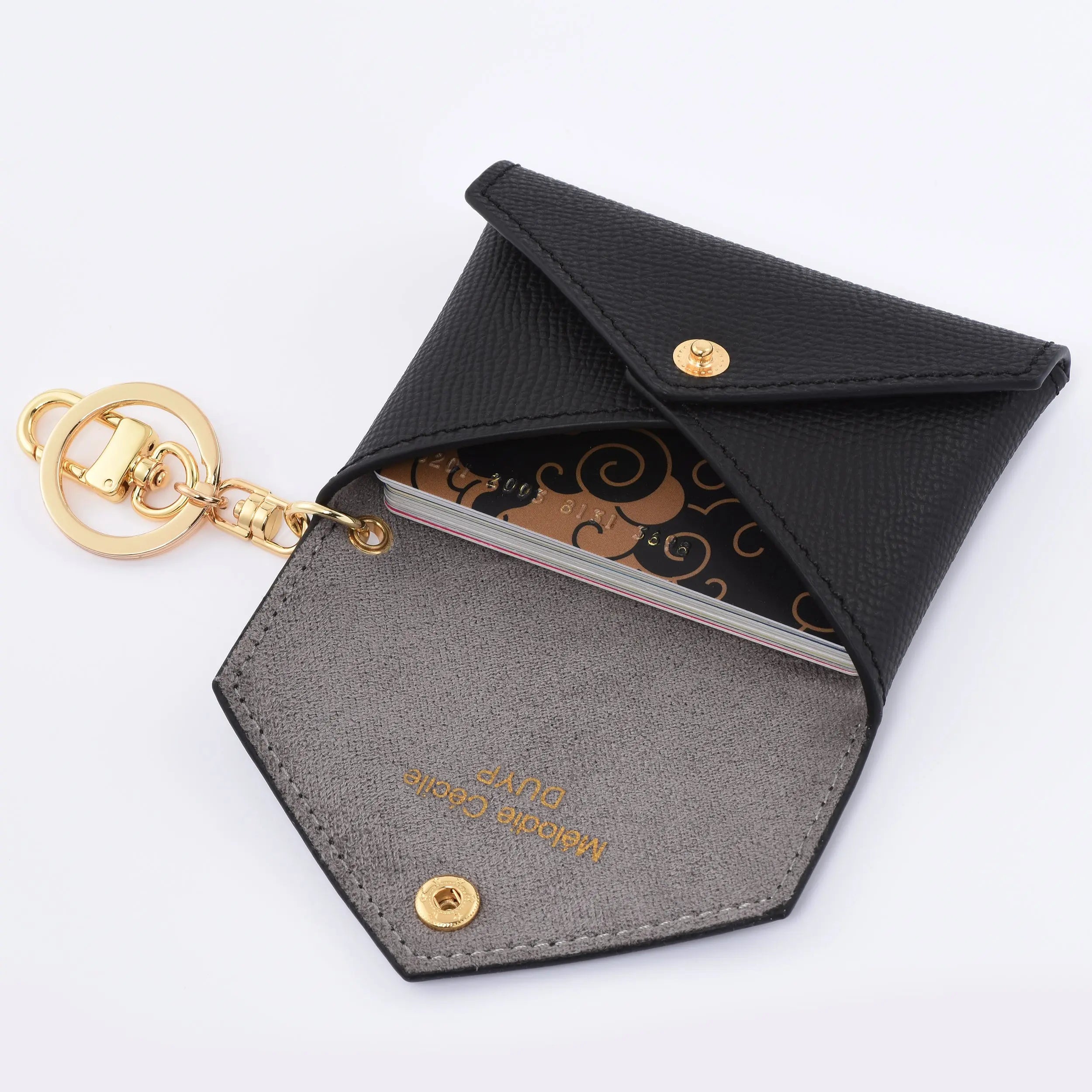 EPSOM LEATHER MINI ENVELOPE BAG CHARM CARD HOLDER dressupyourpurse