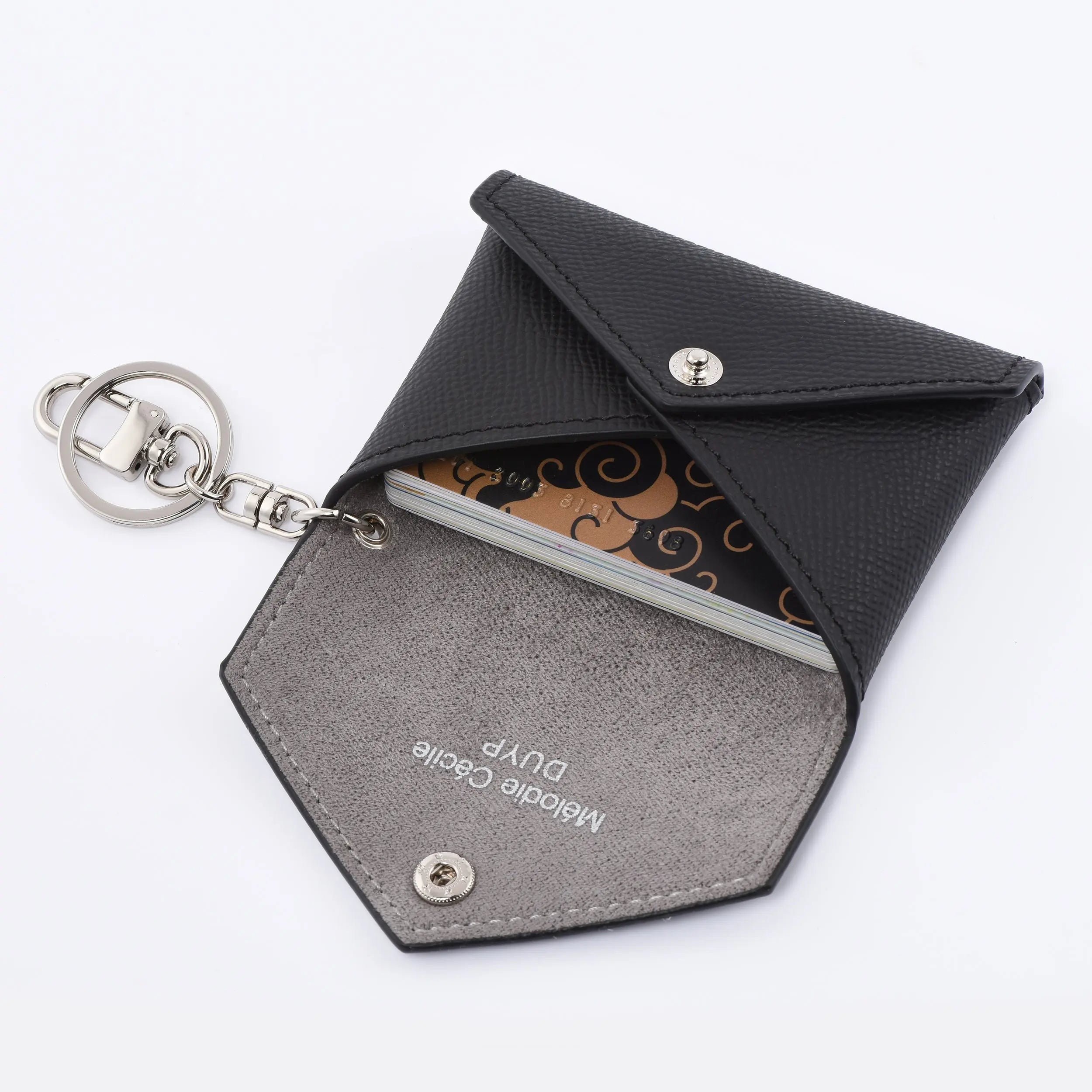 EPSOM LEATHER MINI ENVELOPE BAG CHARM CARD HOLDER dressupyourpurse