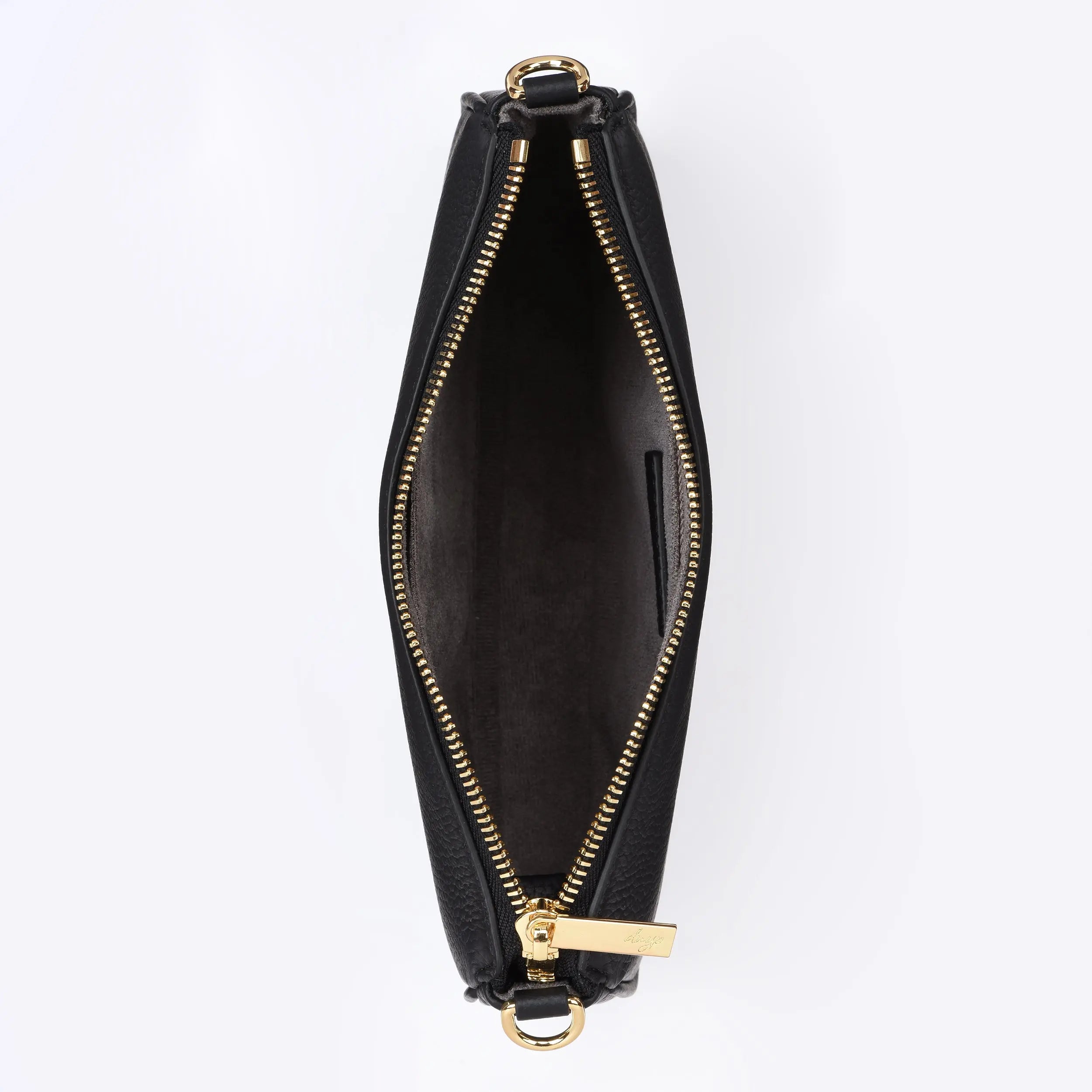 HCC X DUYP - Medium pochette - Black Grained Leather dressupyourpurse