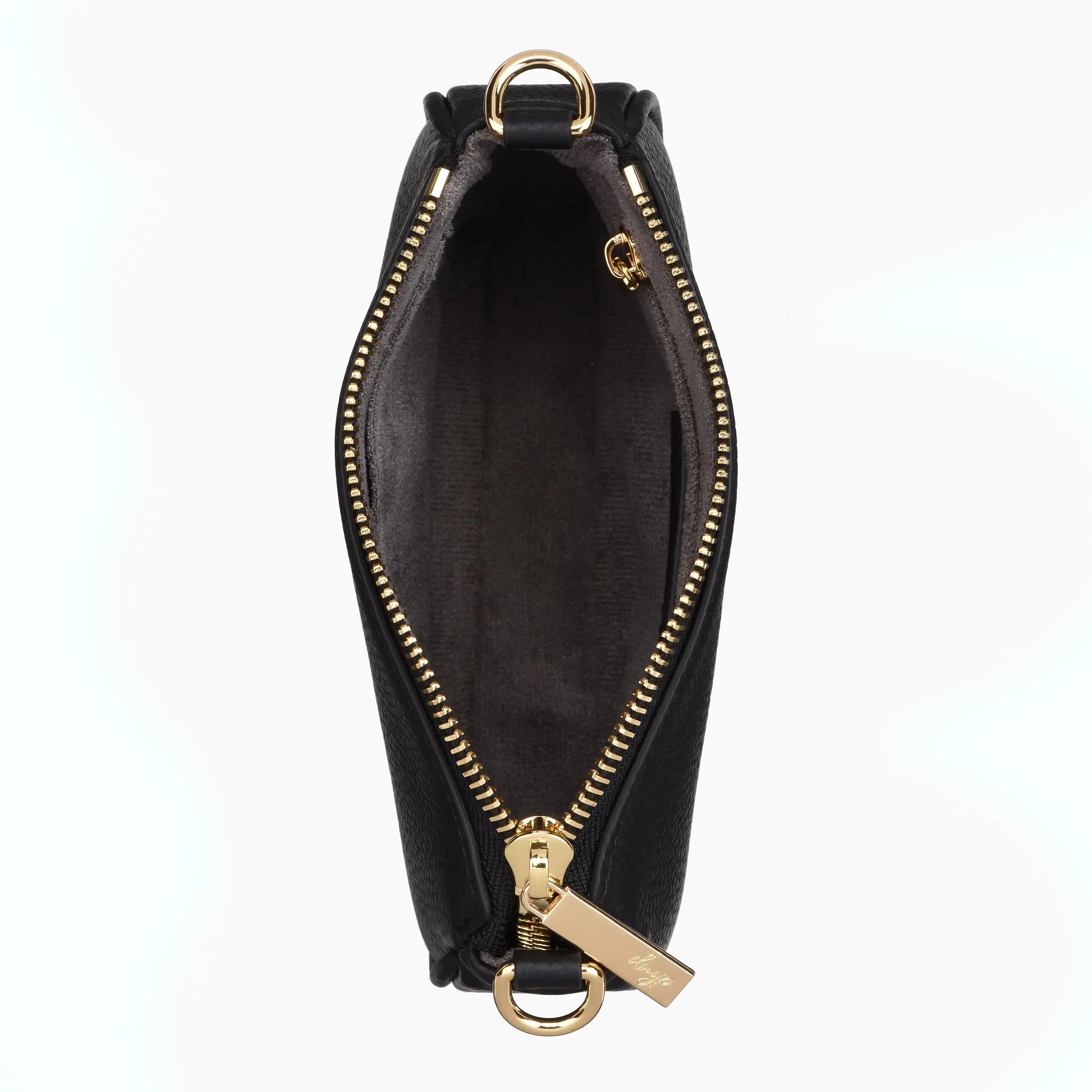 HCC X DUYP - Mini pochette - Black Grained Leather dressupyourpurse
