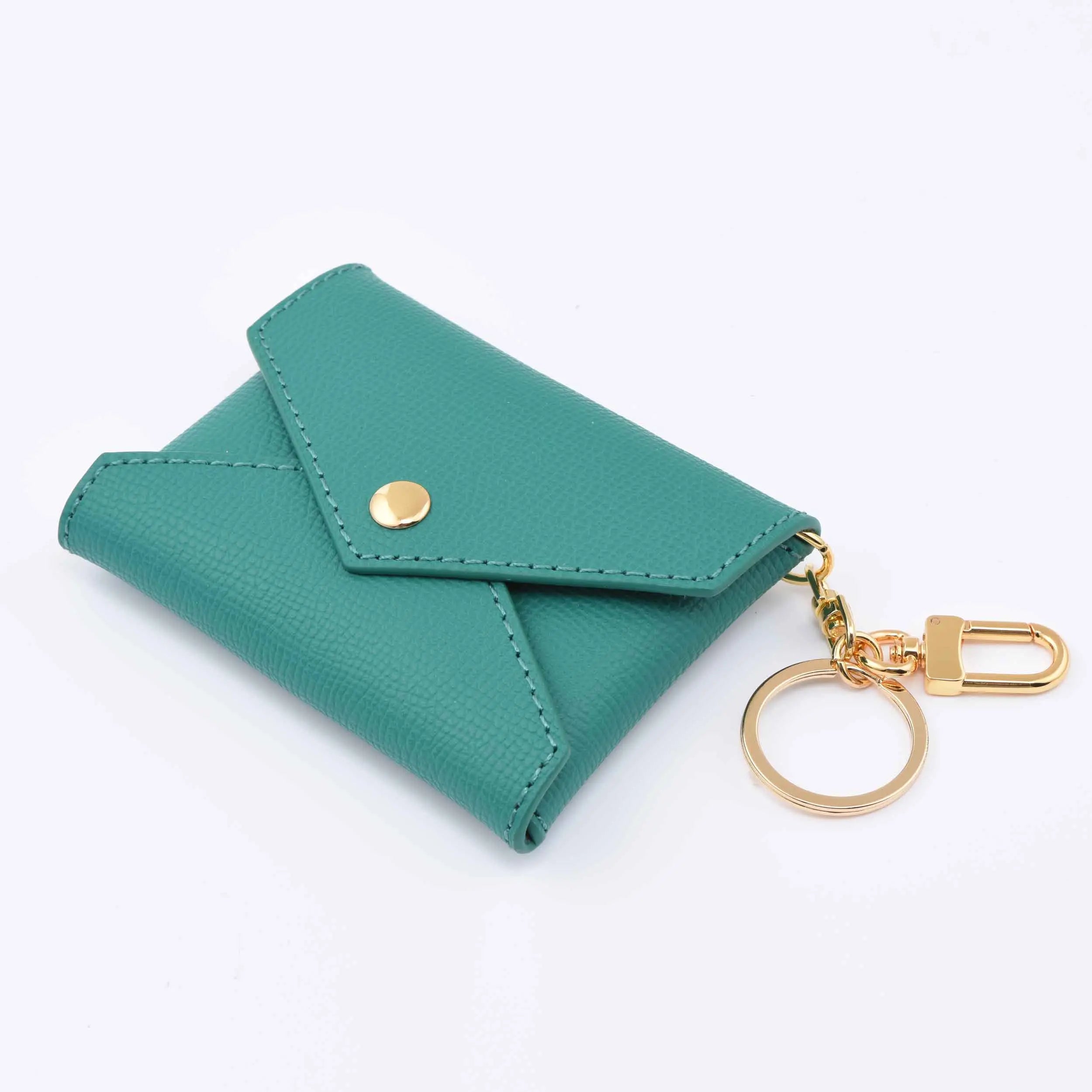 EPSOM LEATHER MINI ENVELOPE BAG CHARM CARD HOLDER dressupyourpurse