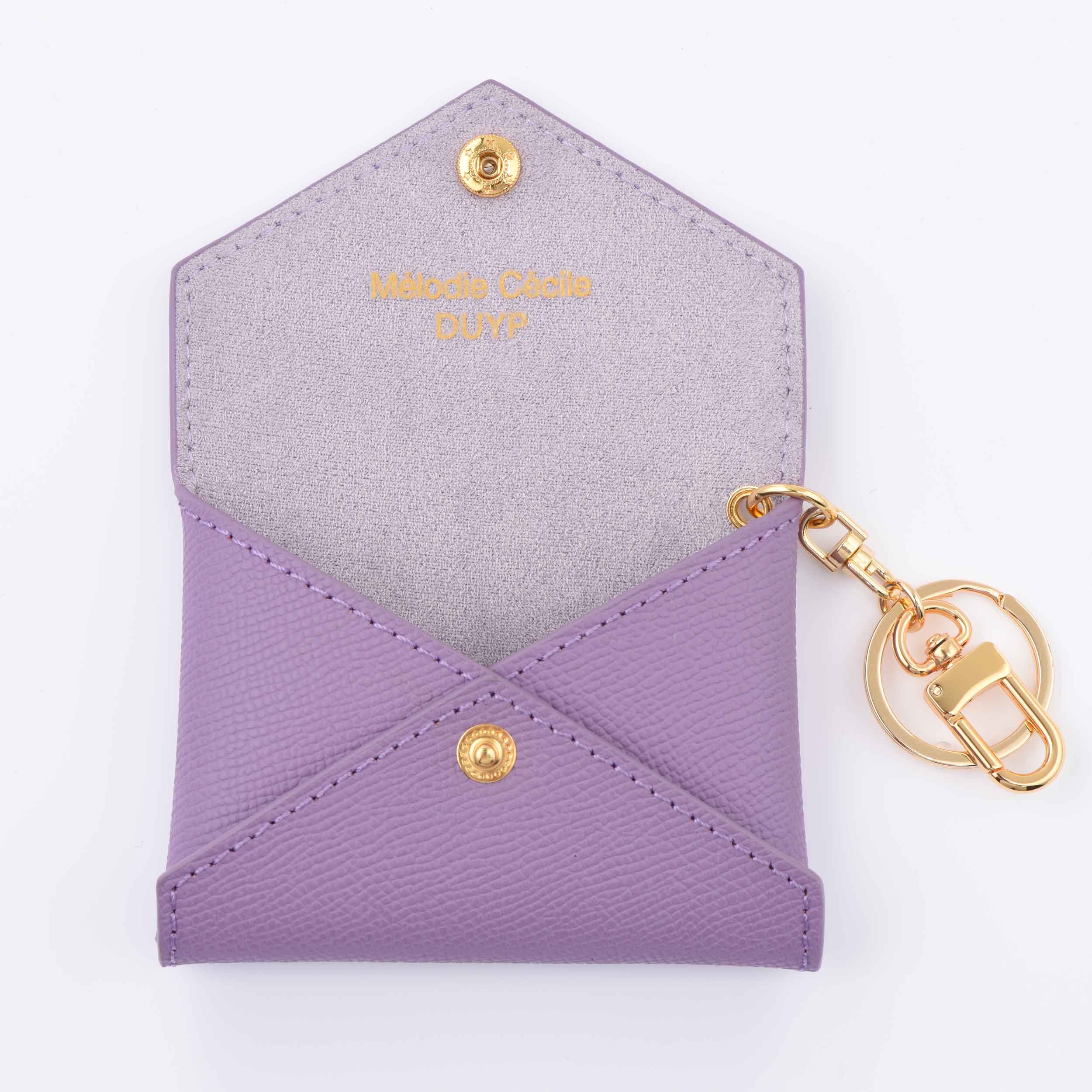 EPSOM LEATHER MINI ENVELOPE BAG CHARM CARD HOLDER dressupyourpurse