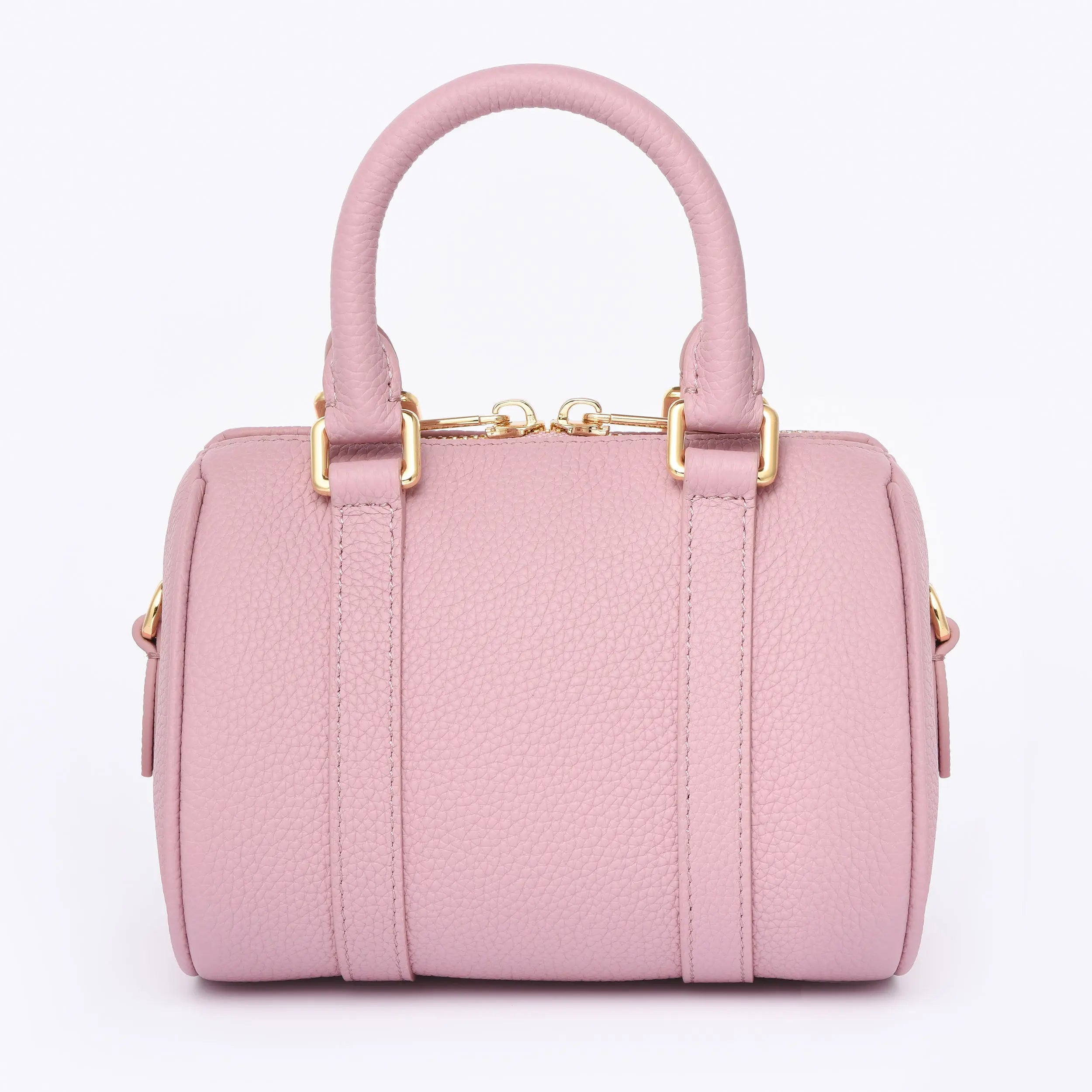 NANO Boston bag - Togo Leather - Dusty Pink dressupyourpurse