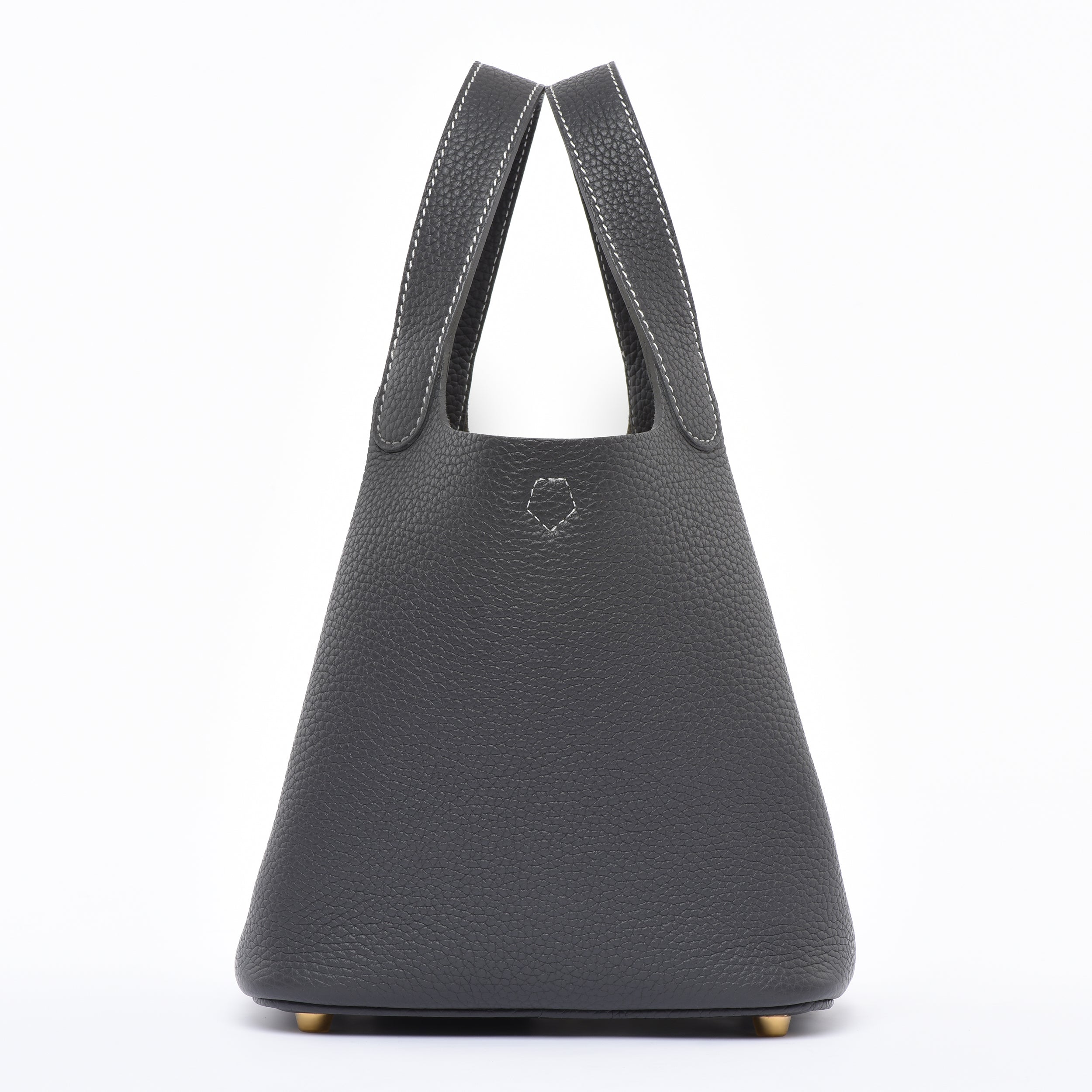 Josette - Versatile Bucket Bag - Grained Cowhide - ELEPHANT GREY dressupyourpurse