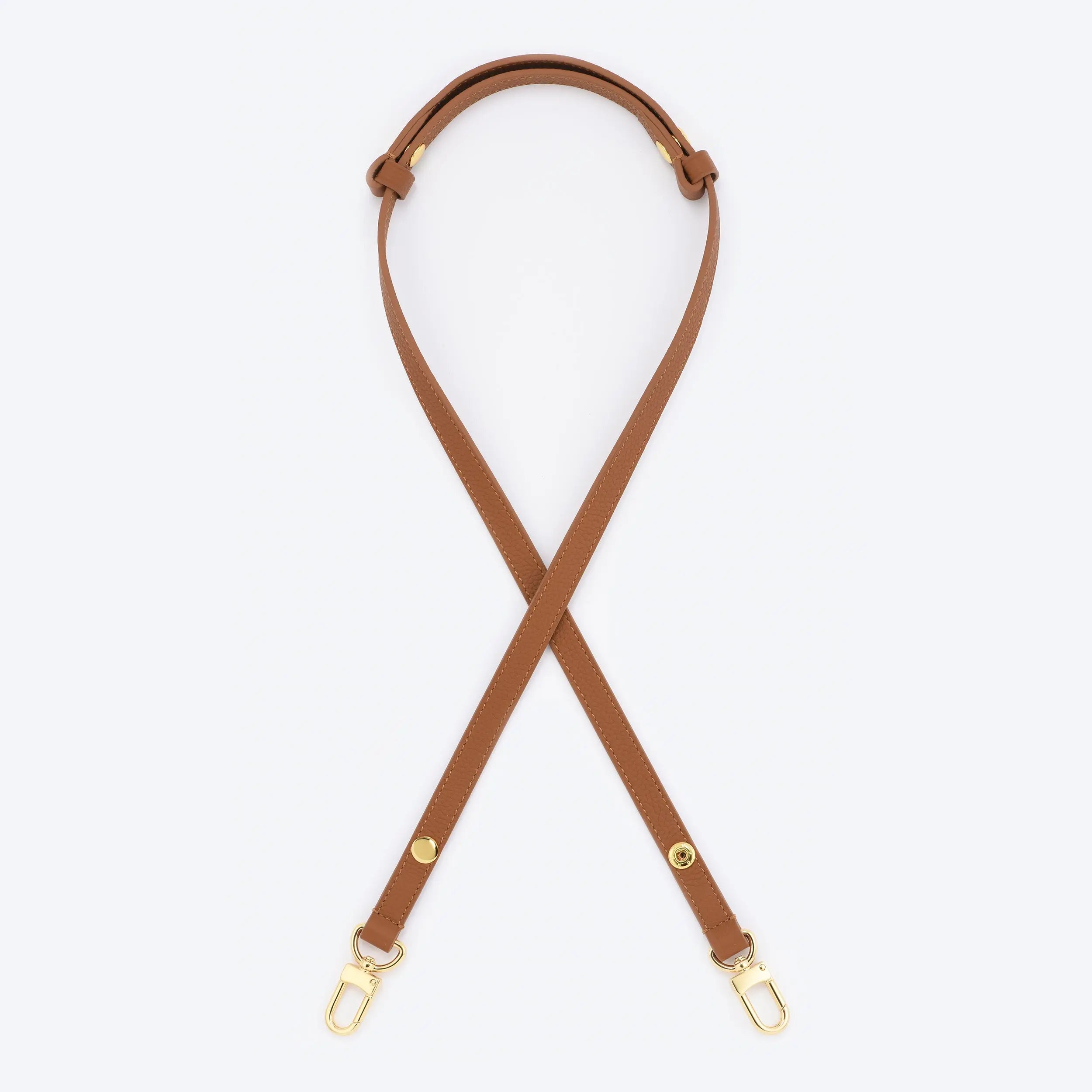 2-in-1 crossbody and shoulder leather button adjustable strap - (Vachetta and Togo) dressupyourpurse