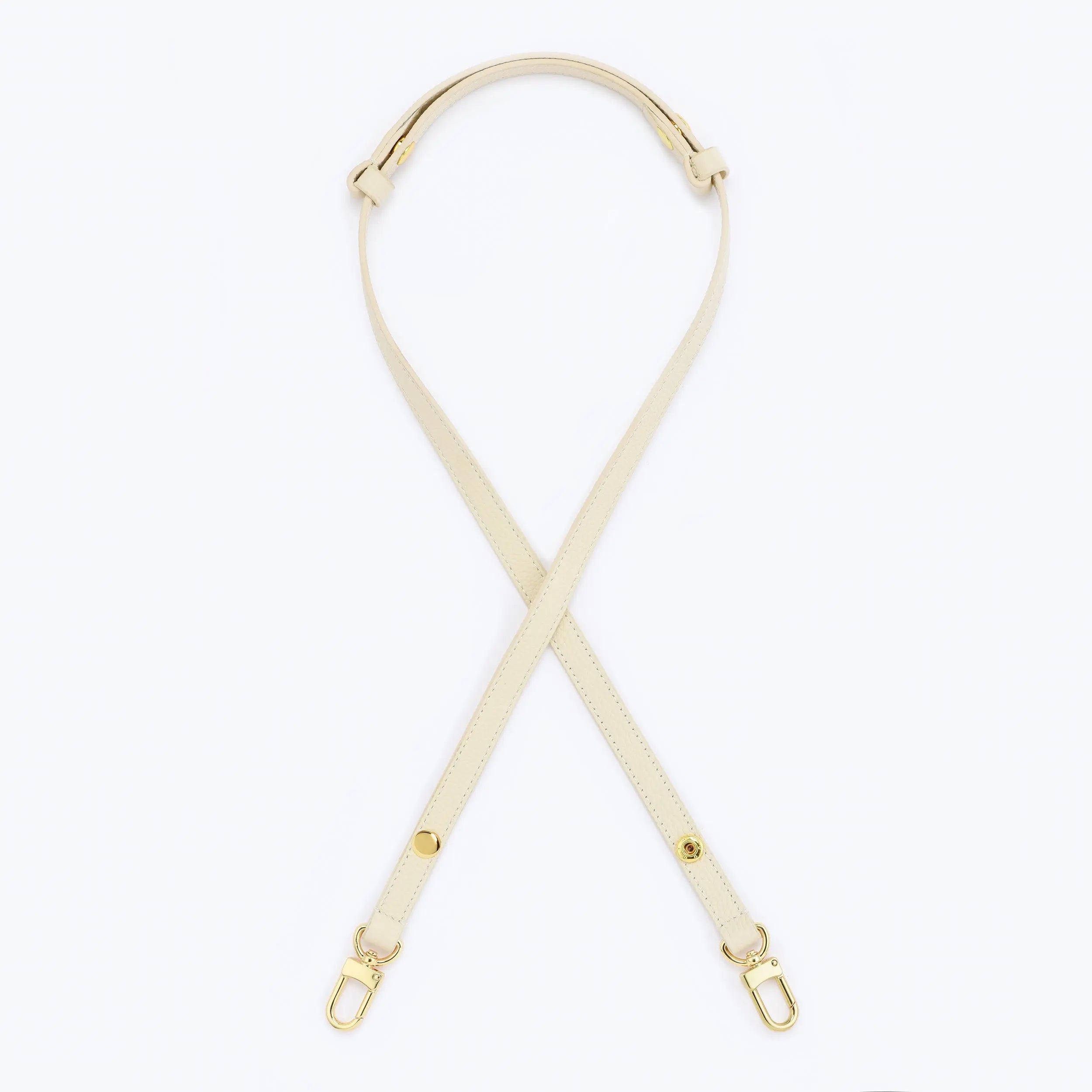 2-in-1 crossbody and shoulder leather button adjustable strap - (Vachetta and Togo) dressupyourpurse