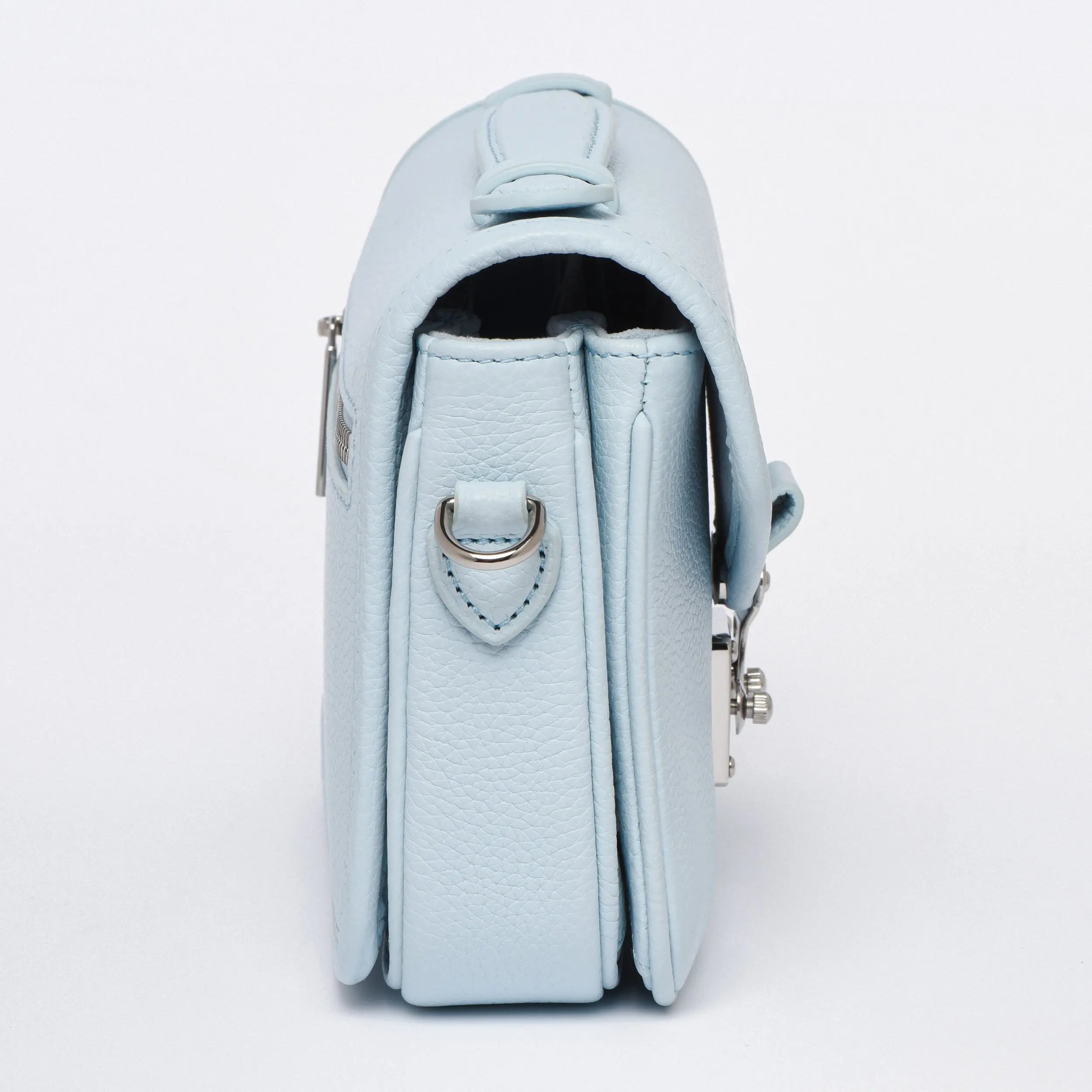 PETIT PARIS 15 - Crossbody bag - Ice Blue Togo / Silver Hardware dressupyourpurse