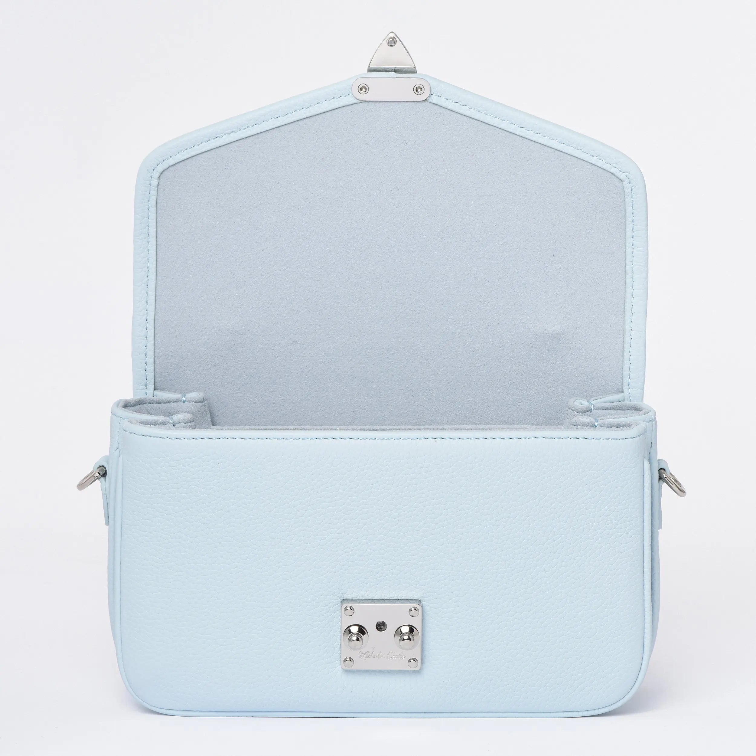 PETIT PARIS 15 - Crossbody bag - Ice Blue Togo / Silver Hardware dressupyourpurse