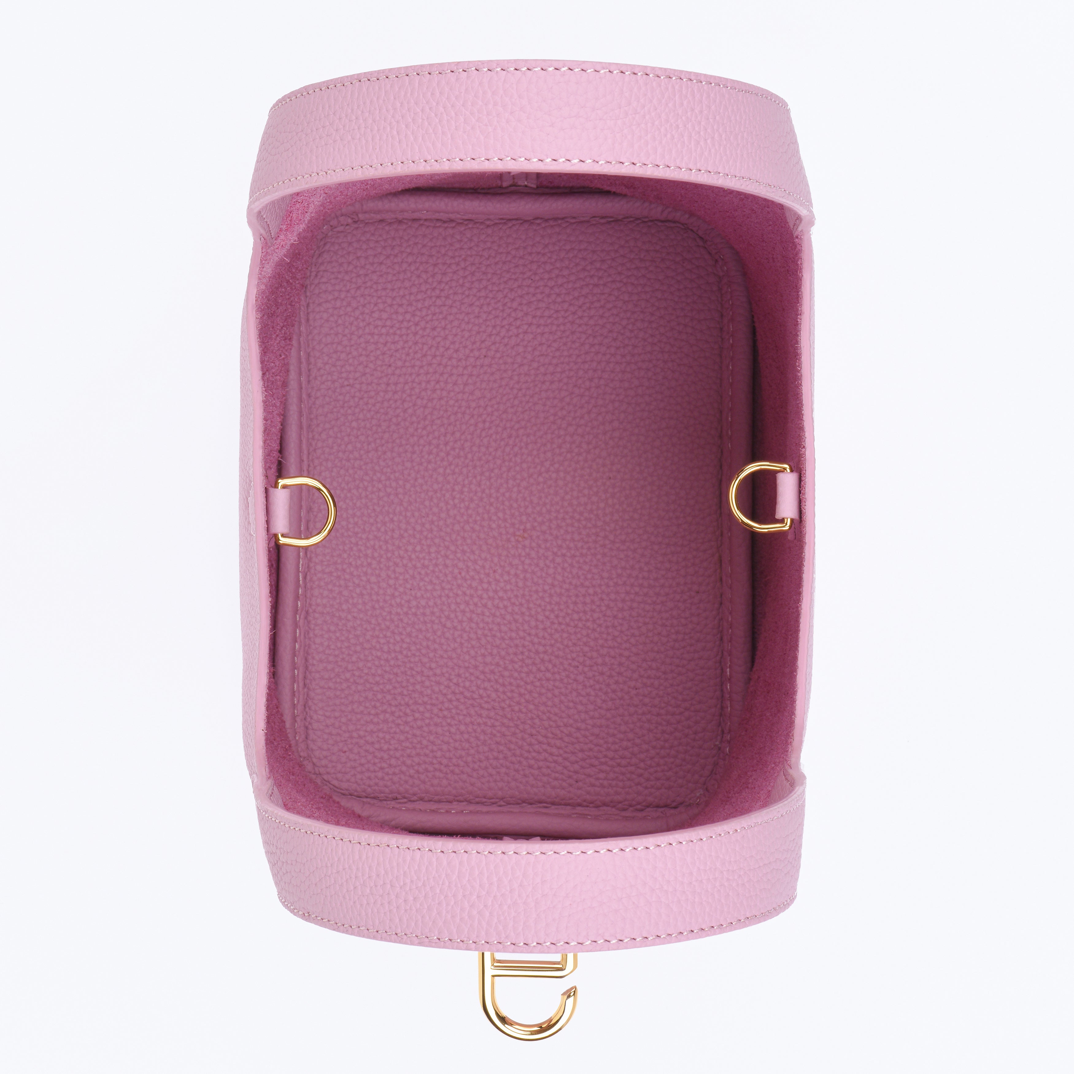 Josette - Versatile Bucket Bag - Grained Cowhide - CREAMY PINK dressupyourpurse