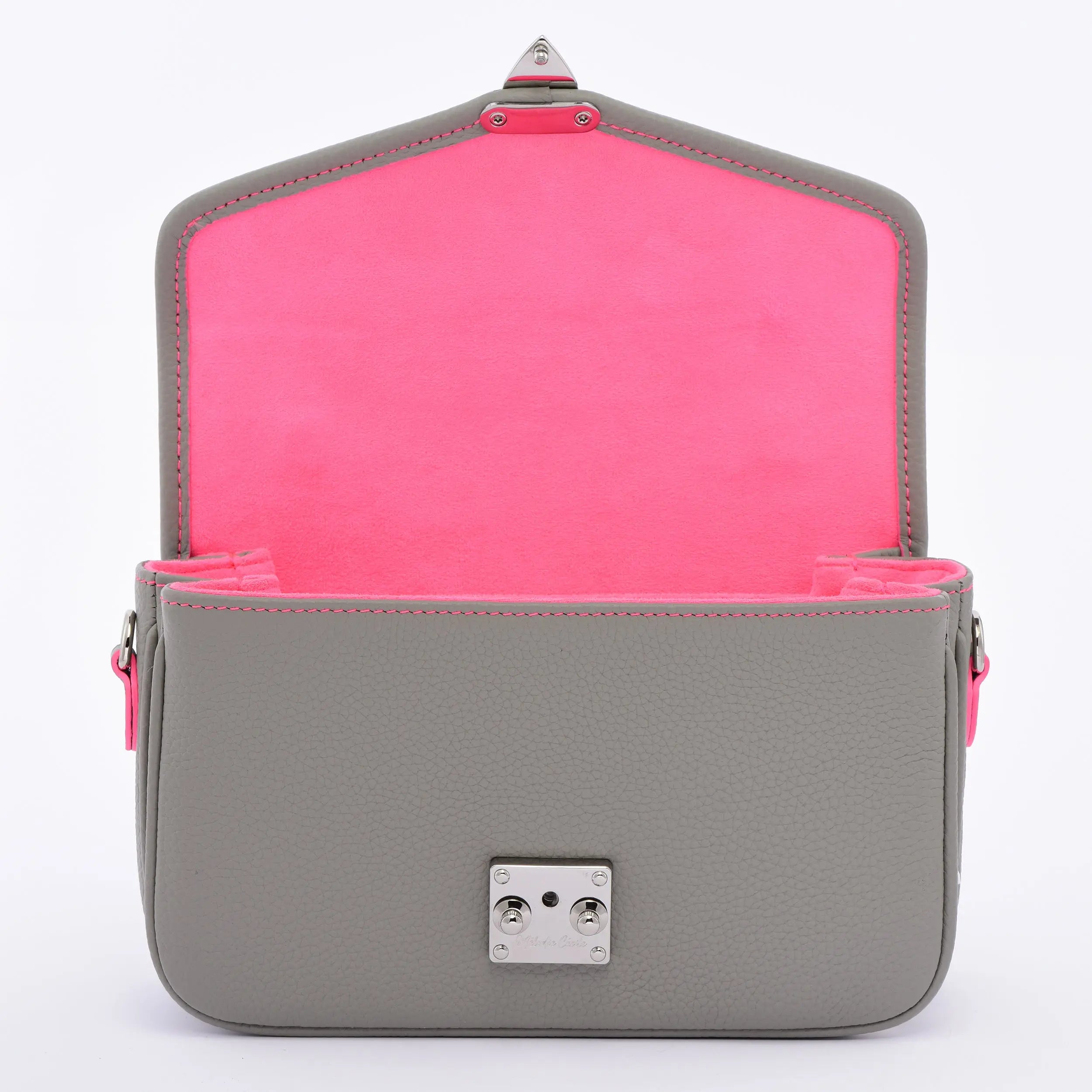 Petit Paris 15 - Limited edition - Pearl Grey / Neon Pink dressupyourpurse