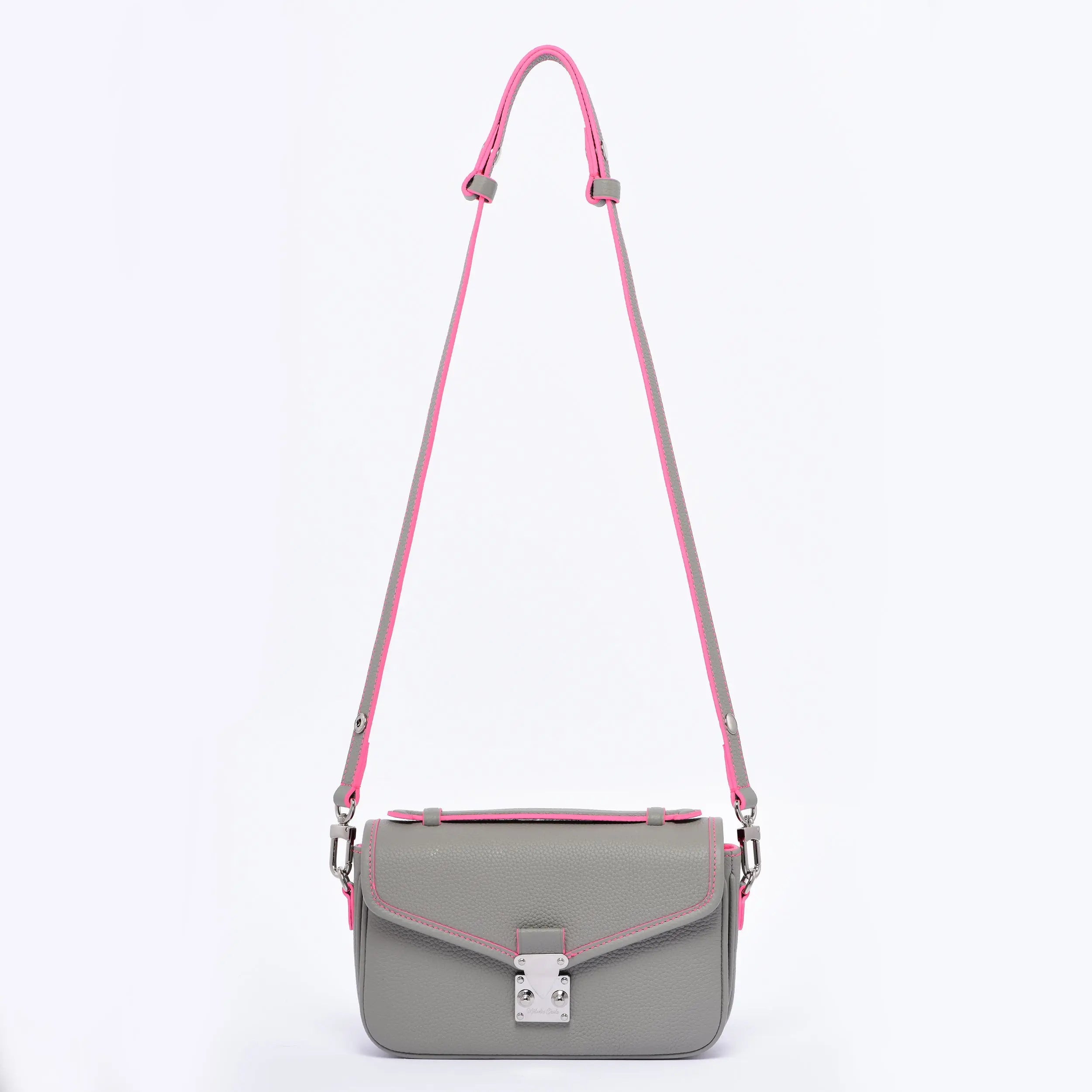 Petit Paris 15 - Limited edition - Pearl Grey / Neon Pink dressupyourpurse