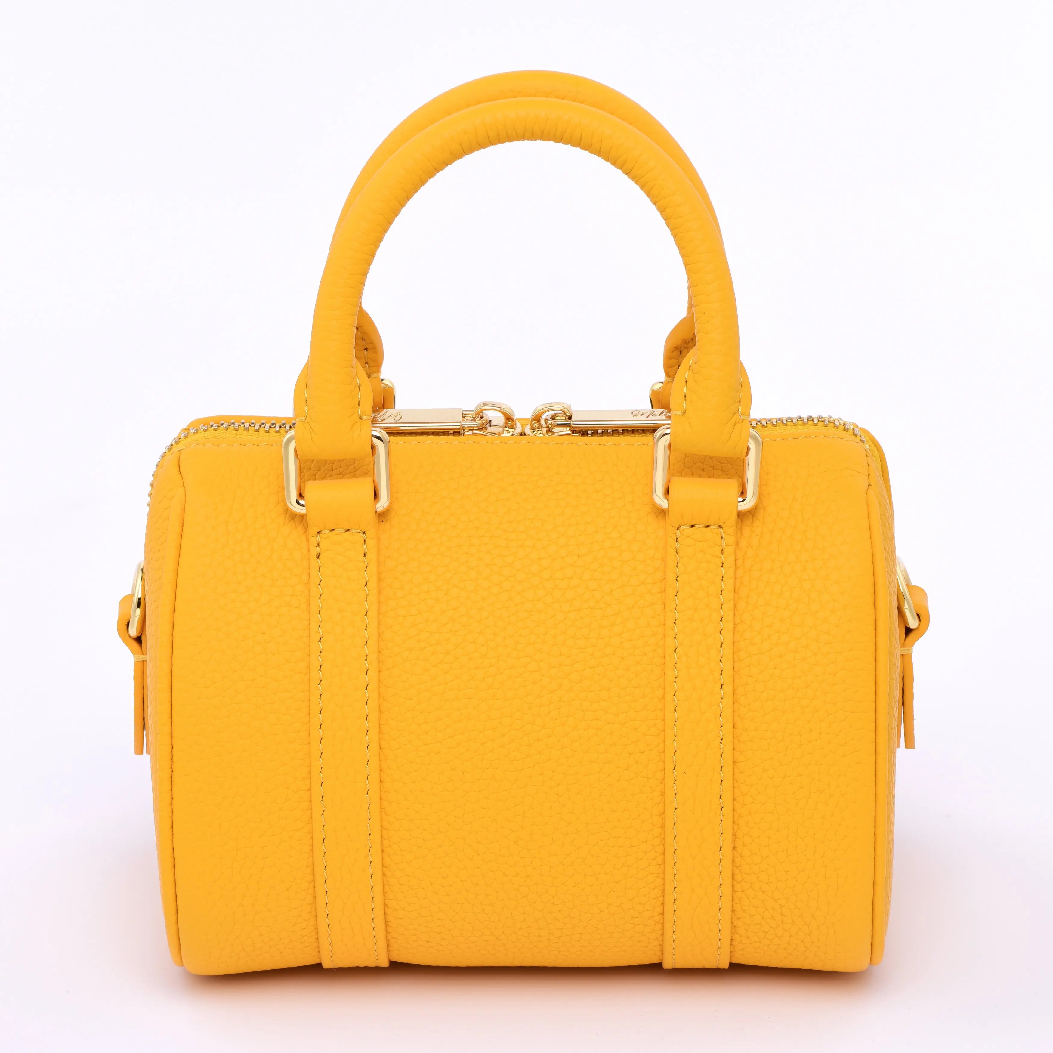 NANO Boston bag - Togo Leather - Sun Yellow dressupyourpurse