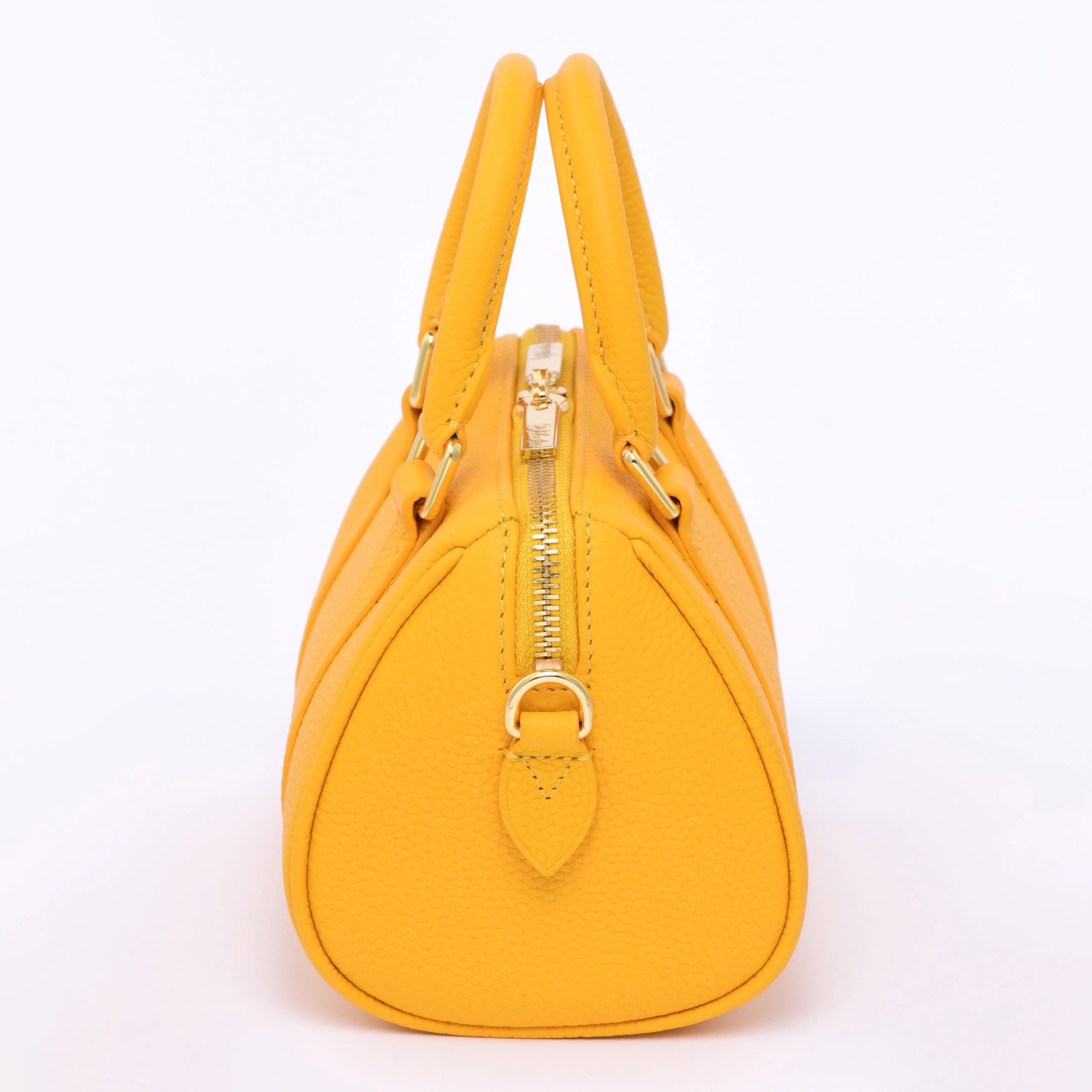 NANO Boston bag - Togo Leather - Sun Yellow dressupyourpurse