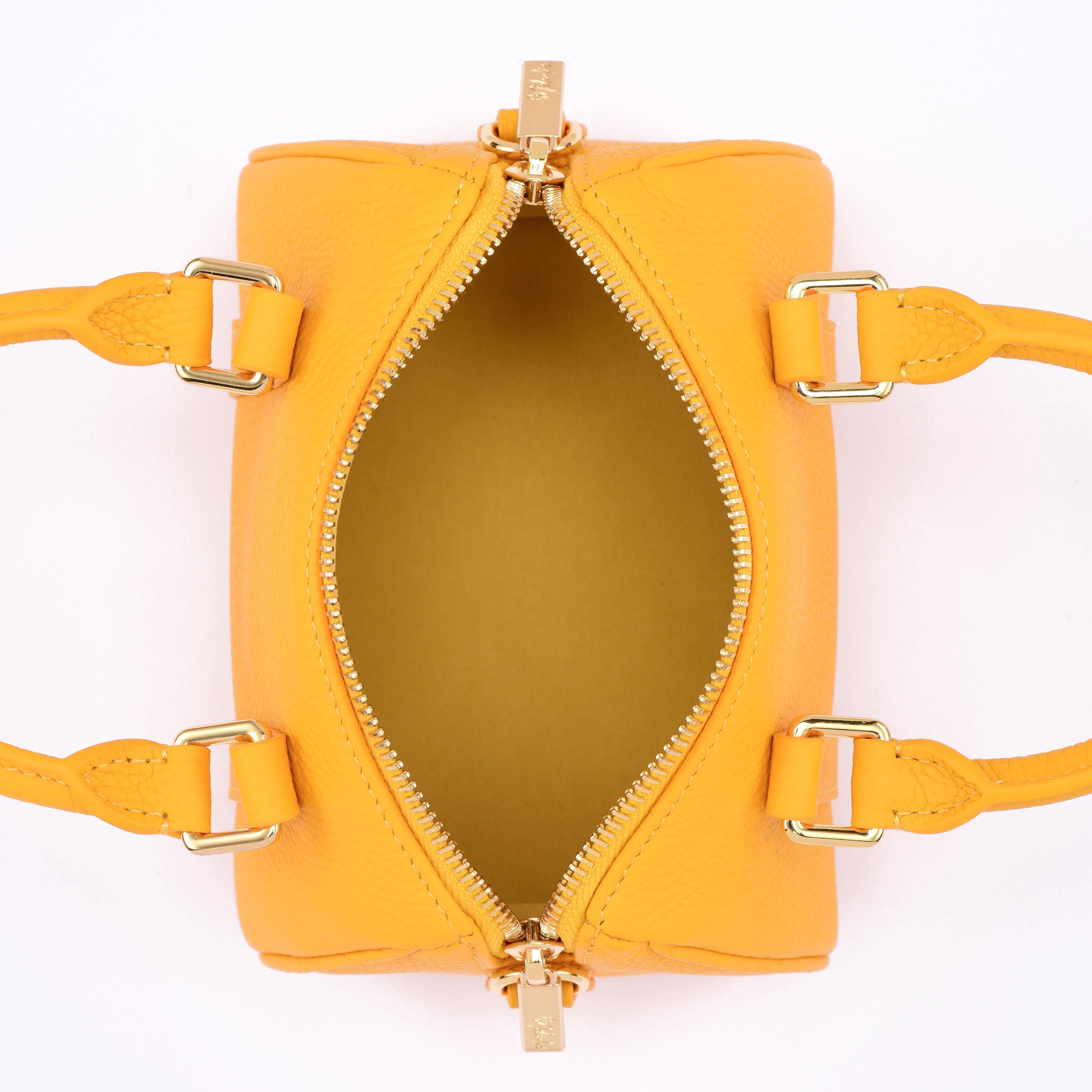 NANO Boston bag - Togo Leather - Sun Yellow dressupyourpurse