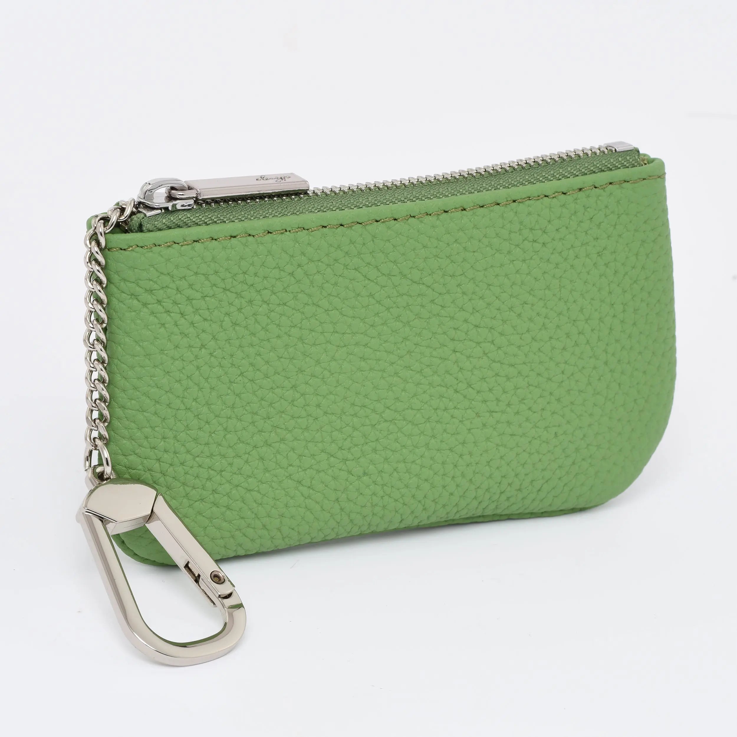 Togo Leather Key pouch - Silver Hardware dressupyourpurse