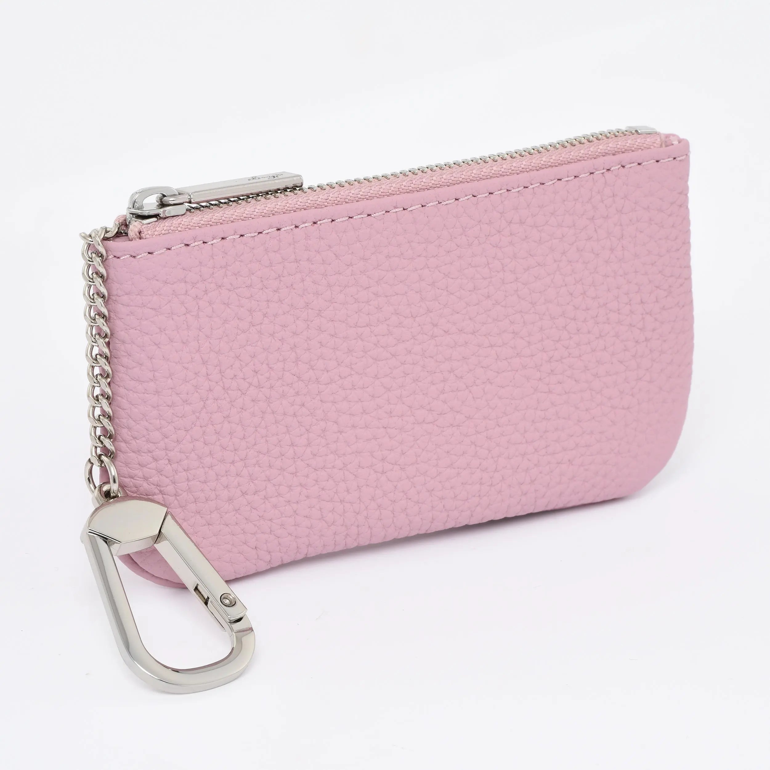 Togo Leather Key pouch - Silver Hardware dressupyourpurse