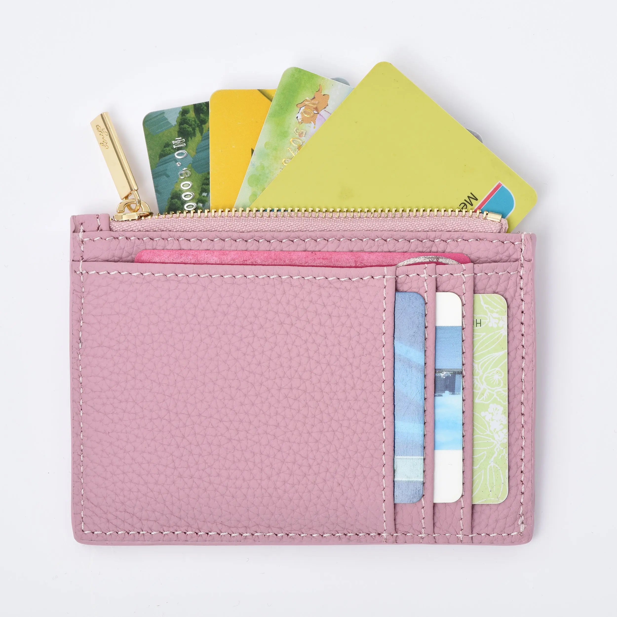 Togo Leather Zipped Card Holder Coin case dressupyourpurse