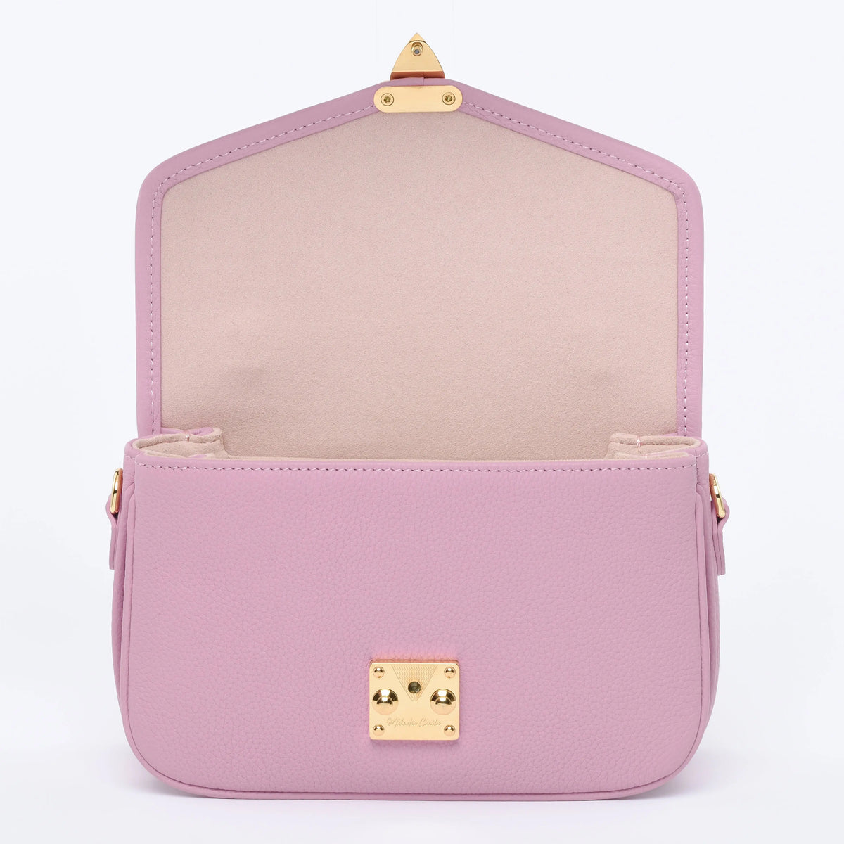 PETIT PARIS 15 - Crossbody bag - DUSTY PINK TOGO / GOLD HARDWARE dressupyourpurse