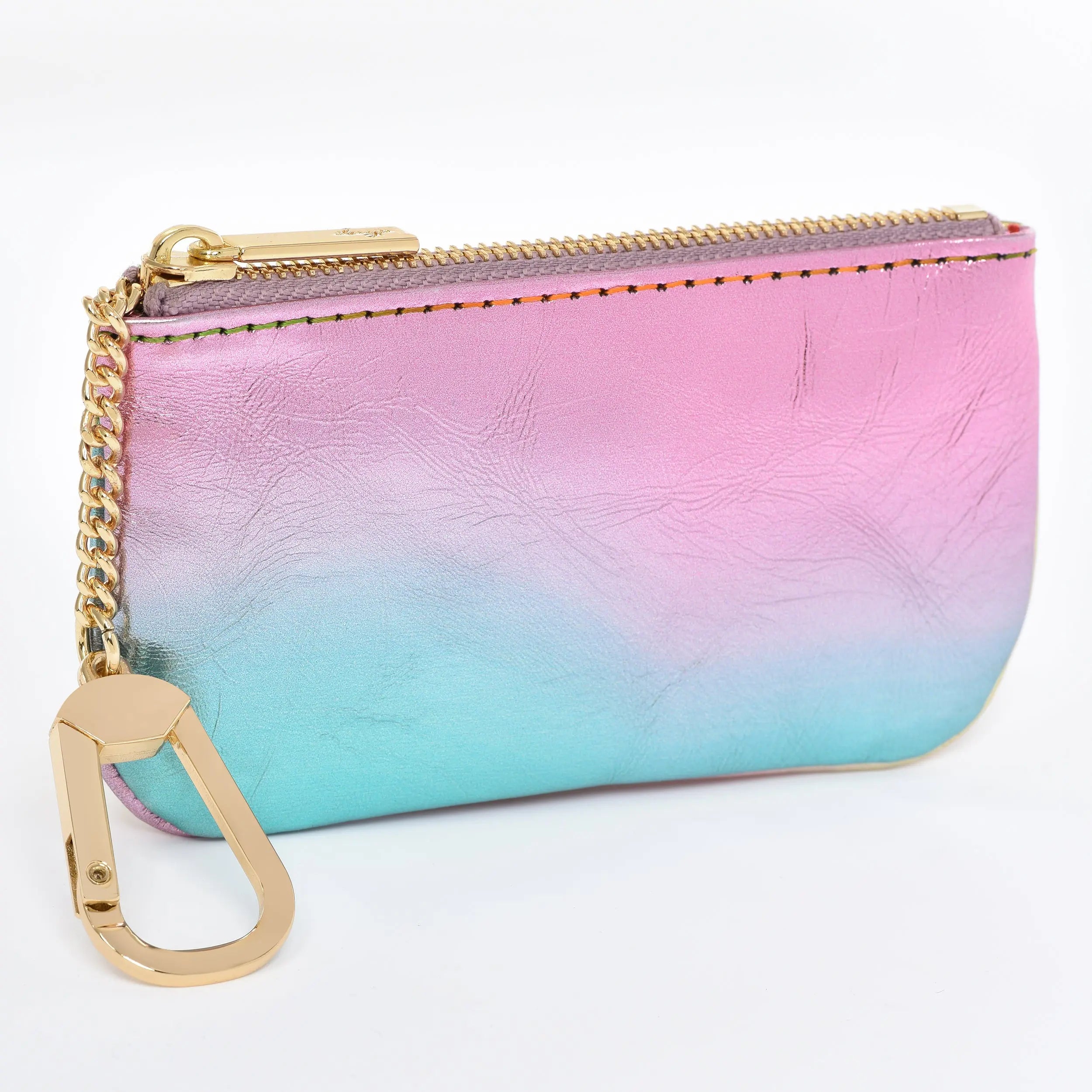 Dream Collection - Lambskin Leather Rainbow Key pouch dressupyourpurse