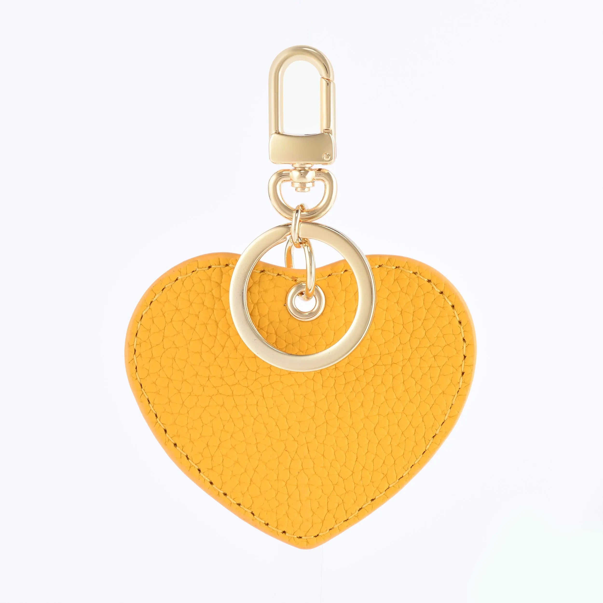 Heart Bag Charm - Togo Leather Keyring dressupyourpurse