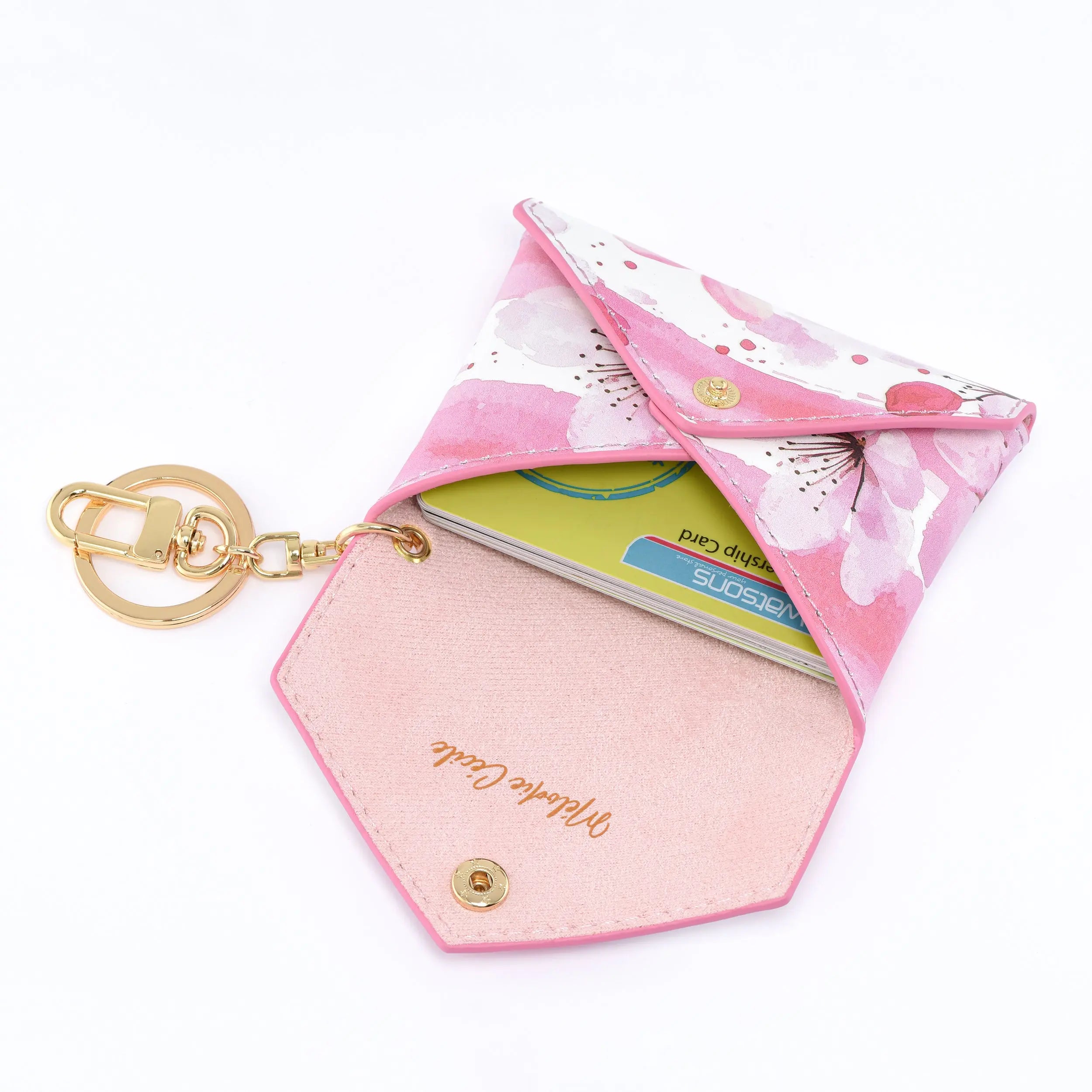 YINGHUA SERIES - Mini envelope - Card holder bag charm - Cherry Blossom dressupyourpurse