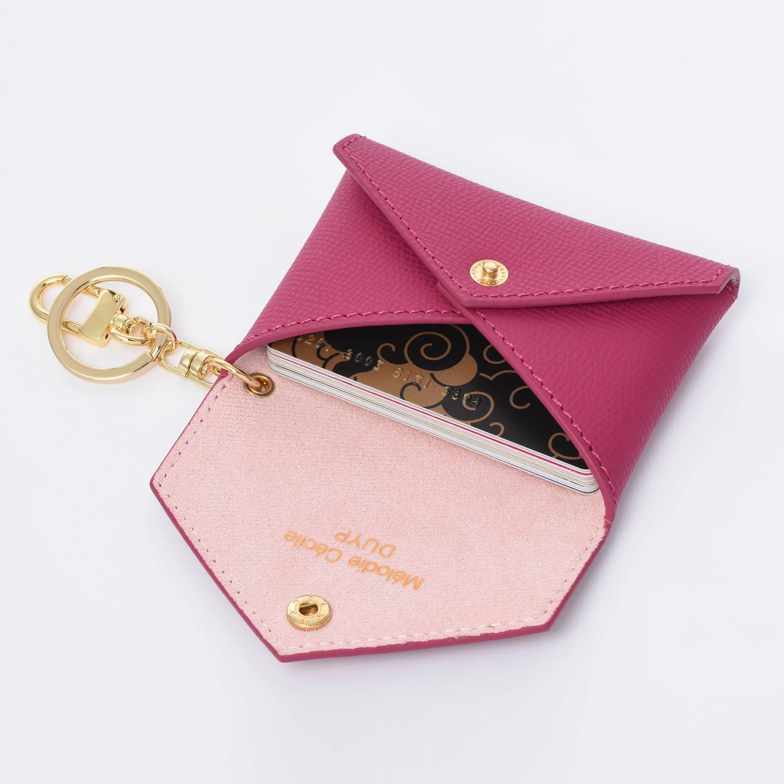 EPSOM LEATHER MINI ENVELOPE BAG CHARM CARD HOLDER dressupyourpurse