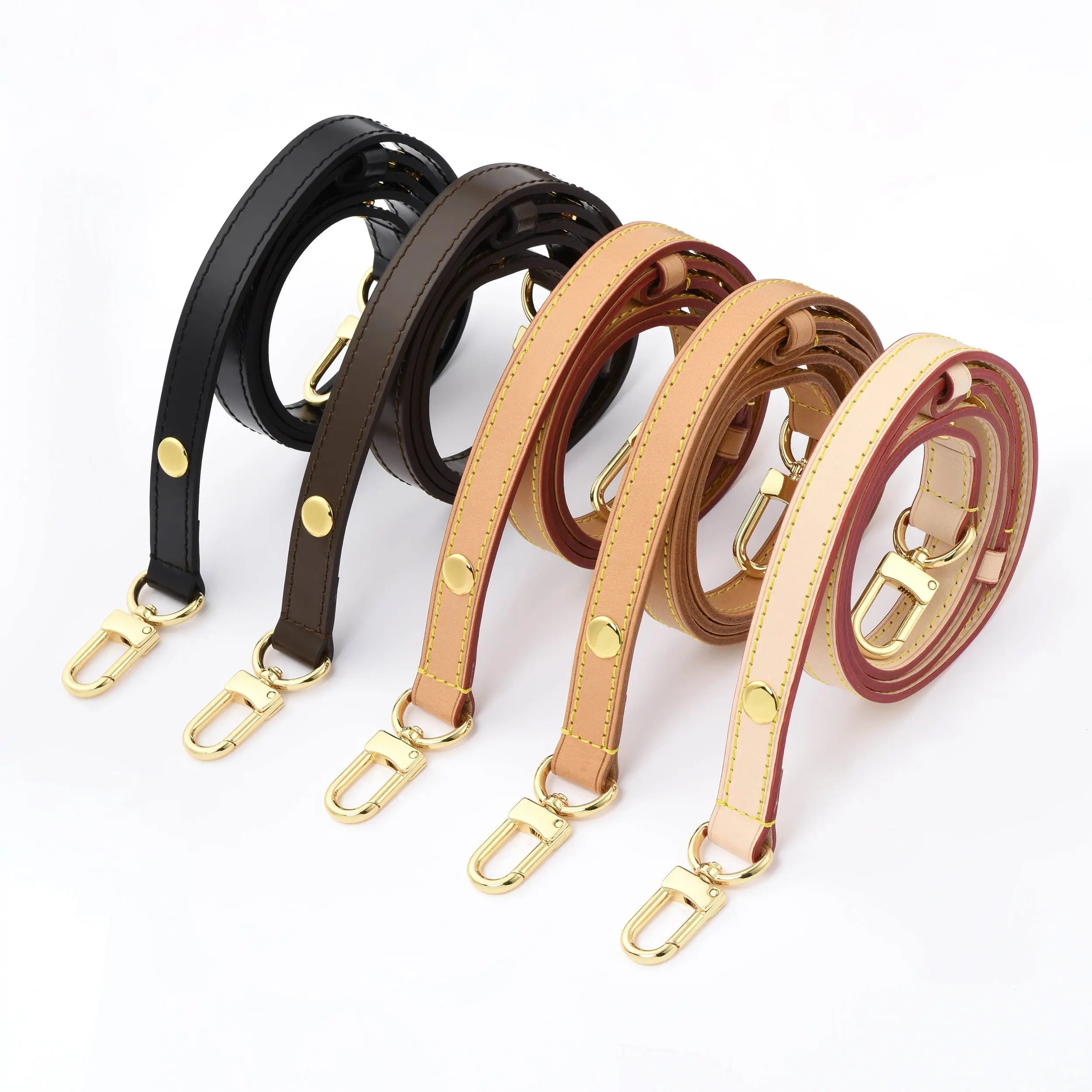 2-in-1 crossbody and shoulder leather button adjustable strap - 5 colors dressupyourpurse