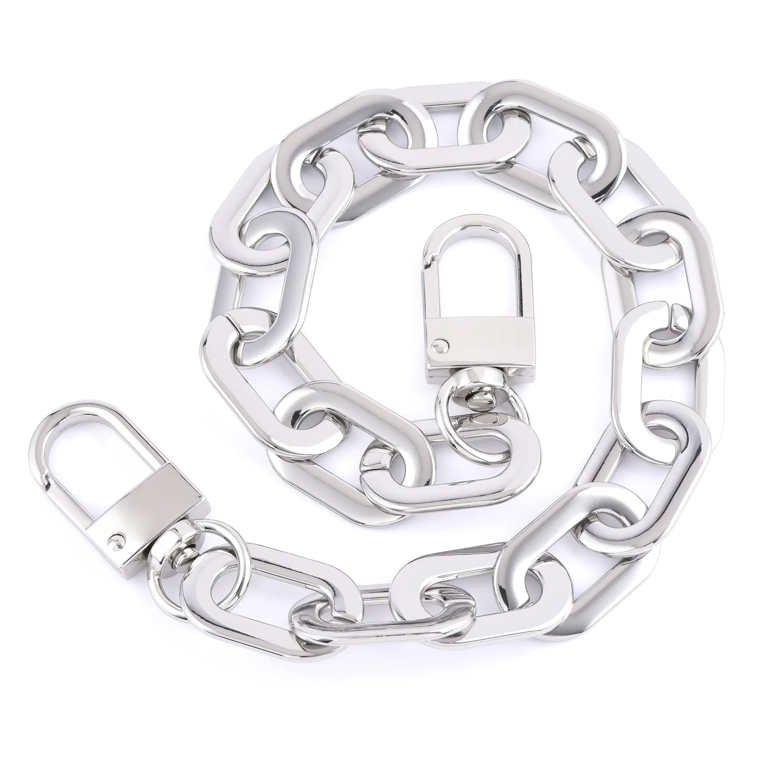 Flat Chunky Decorative Chain - Silver / Gold dressupyourpurse