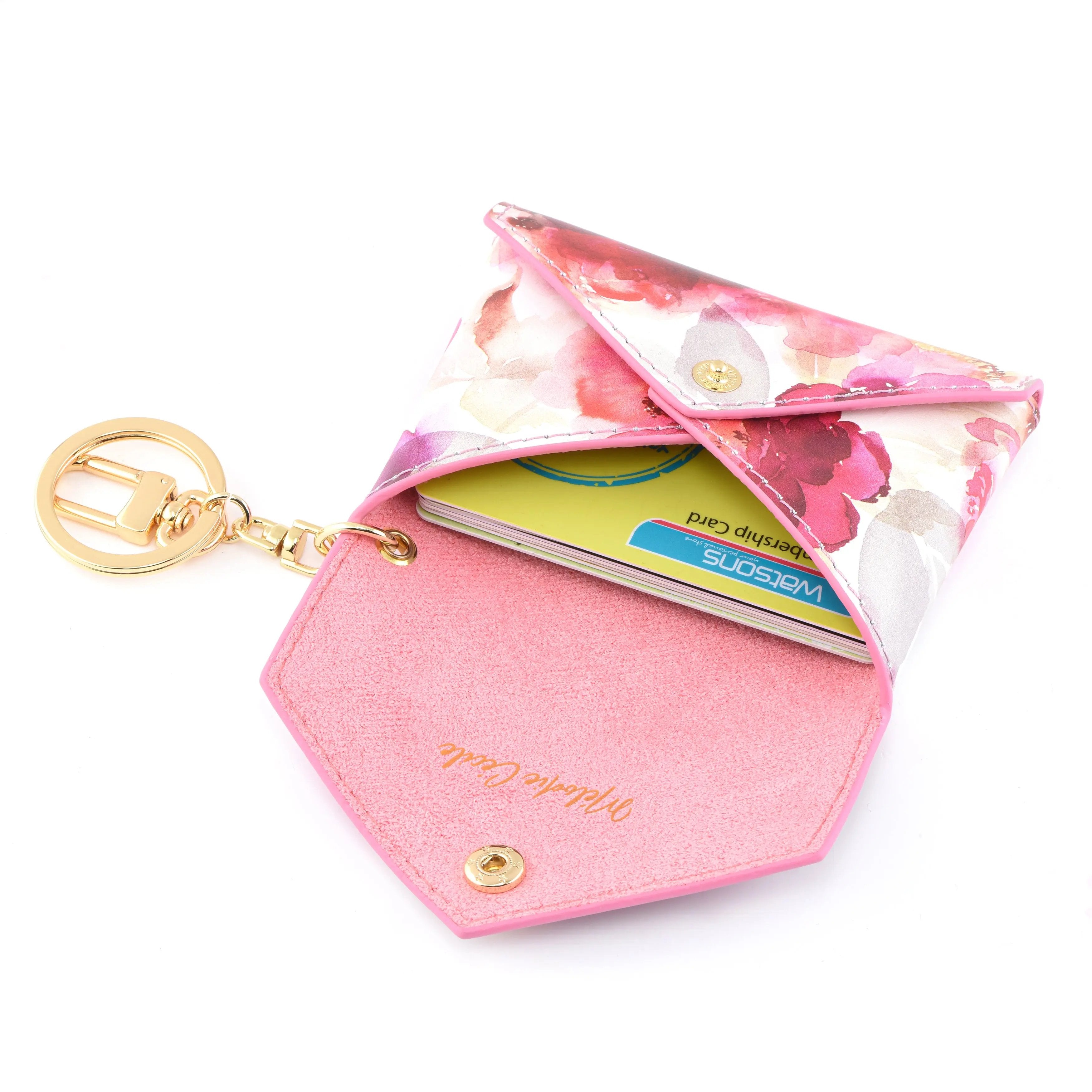 PEONIE COLLECTION - Mini envelope - Card holder bag charm - Red dressupyourpurse