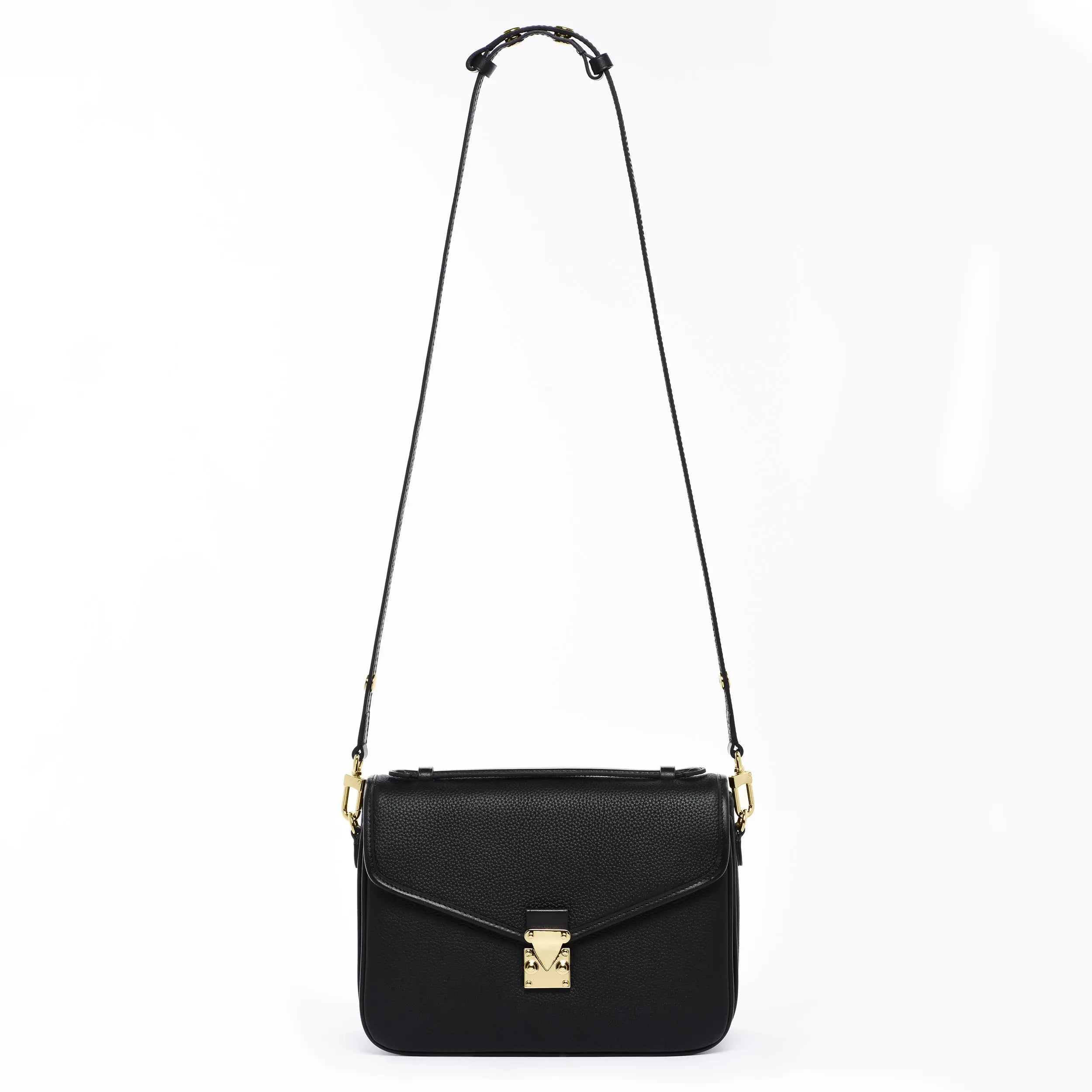 2-in-1 crossbody and shoulder leather button adjustable strap - (Vachetta and Togo) dressupyourpurse