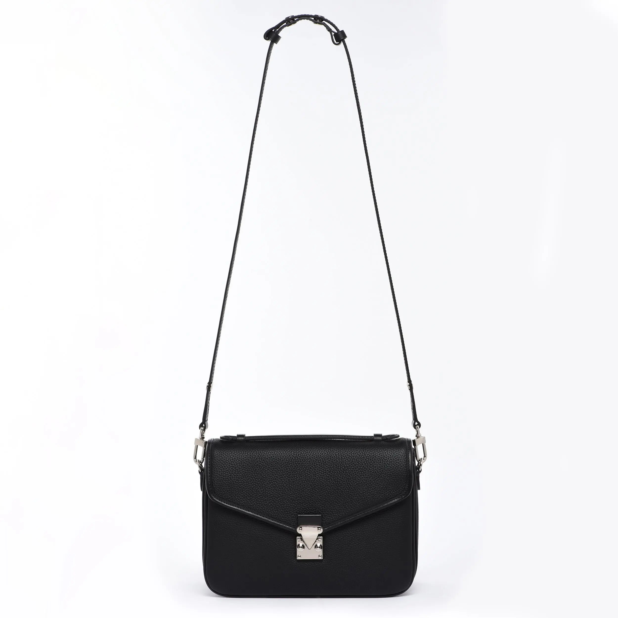 2-in-1 crossbody and shoulder leather button adjustable strap - (Vachetta and Togo) dressupyourpurse