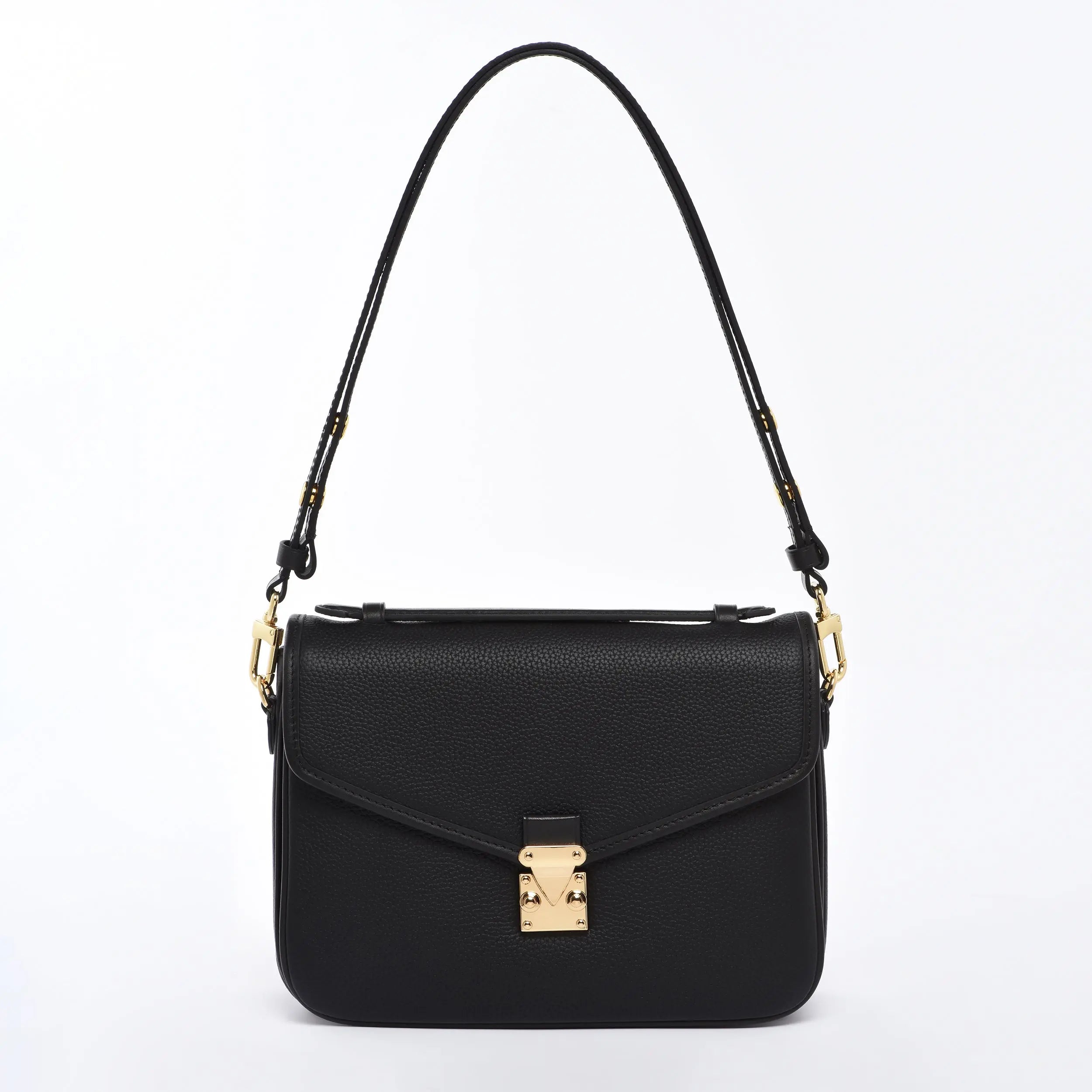 2-in-1 crossbody and shoulder leather button adjustable strap - (Vachetta and Togo) dressupyourpurse