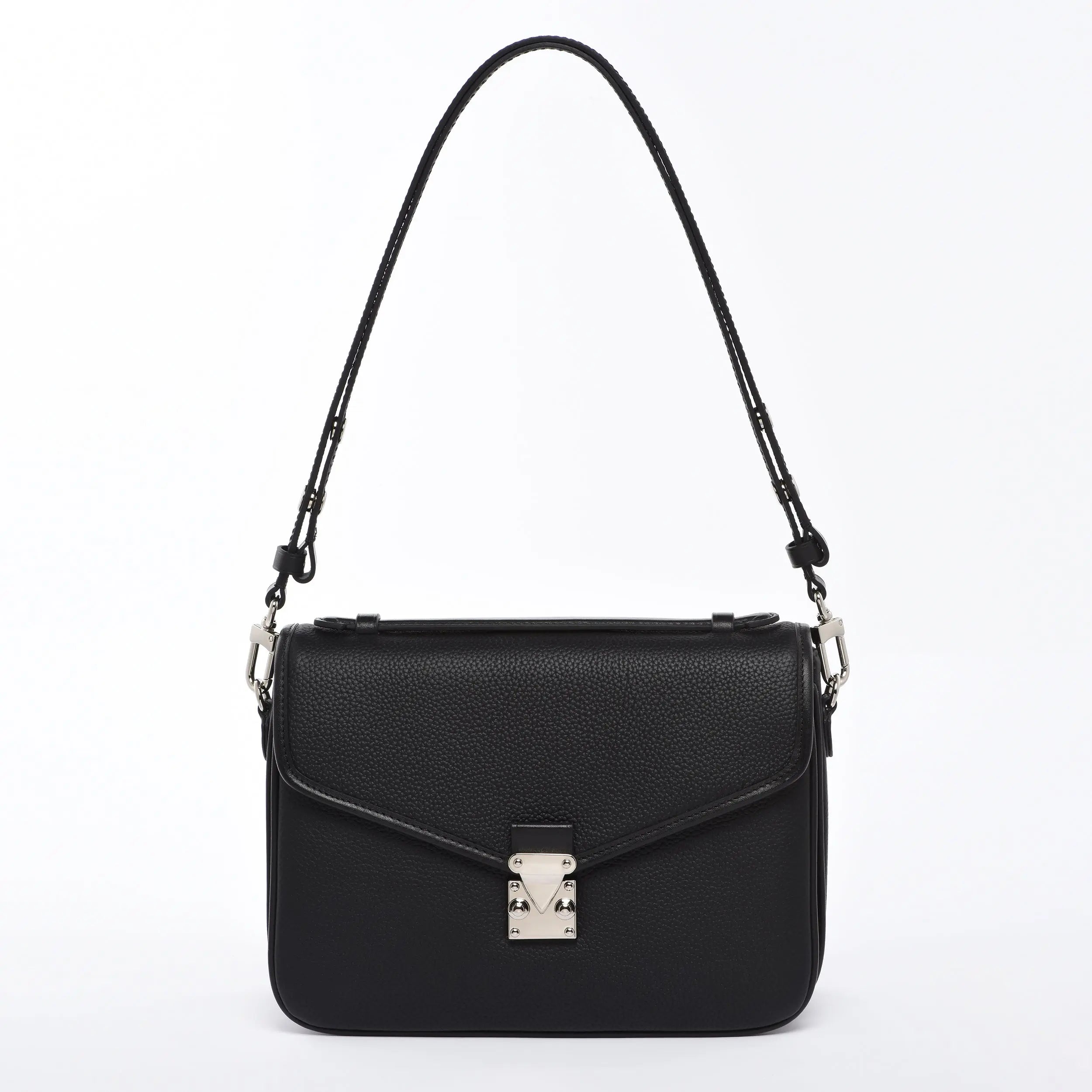 2-in-1 crossbody and shoulder leather button adjustable strap - (Vachetta and Togo) dressupyourpurse