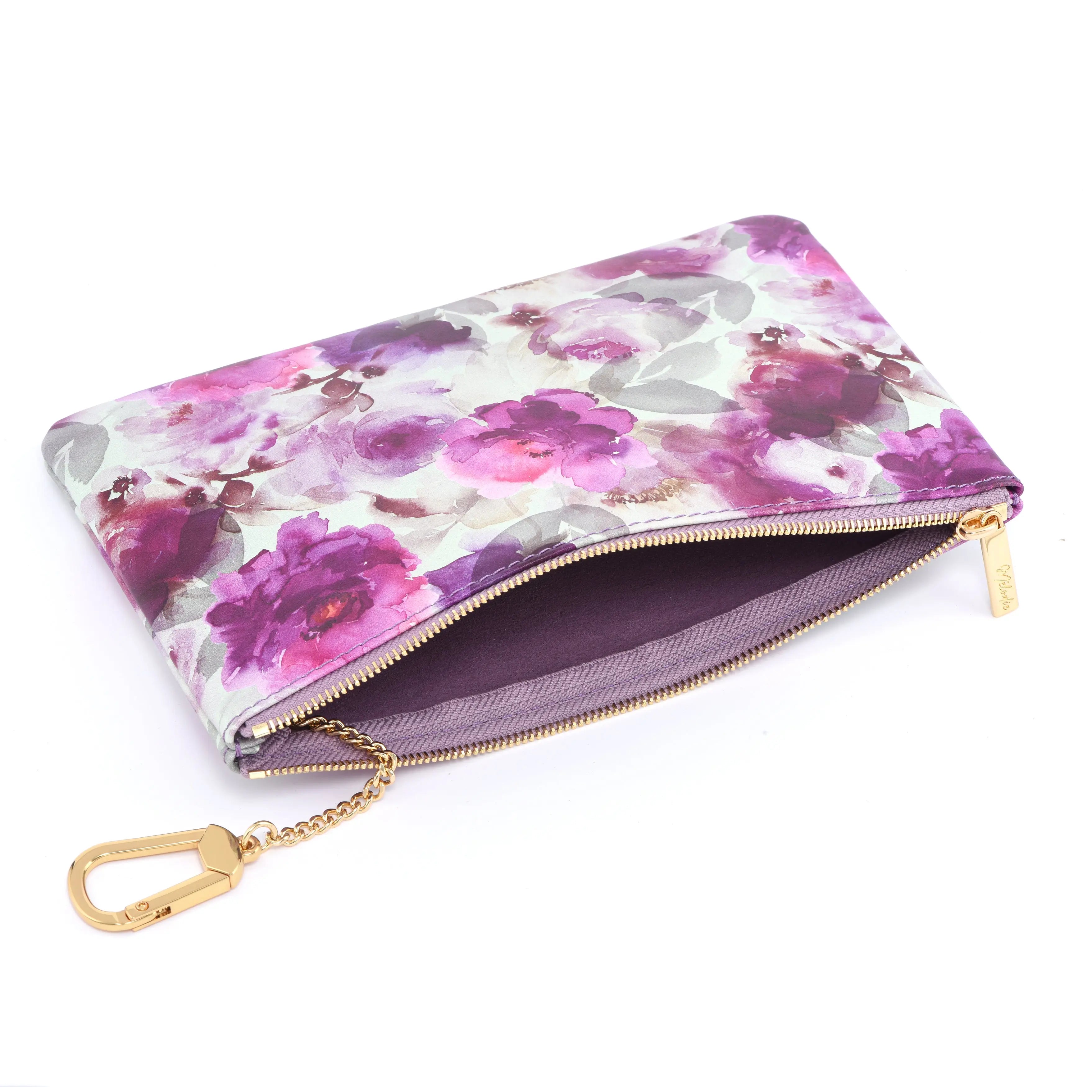 PEONIE COLLECTION - THE "M" CASE with key hook - Purple dressupyourpurse