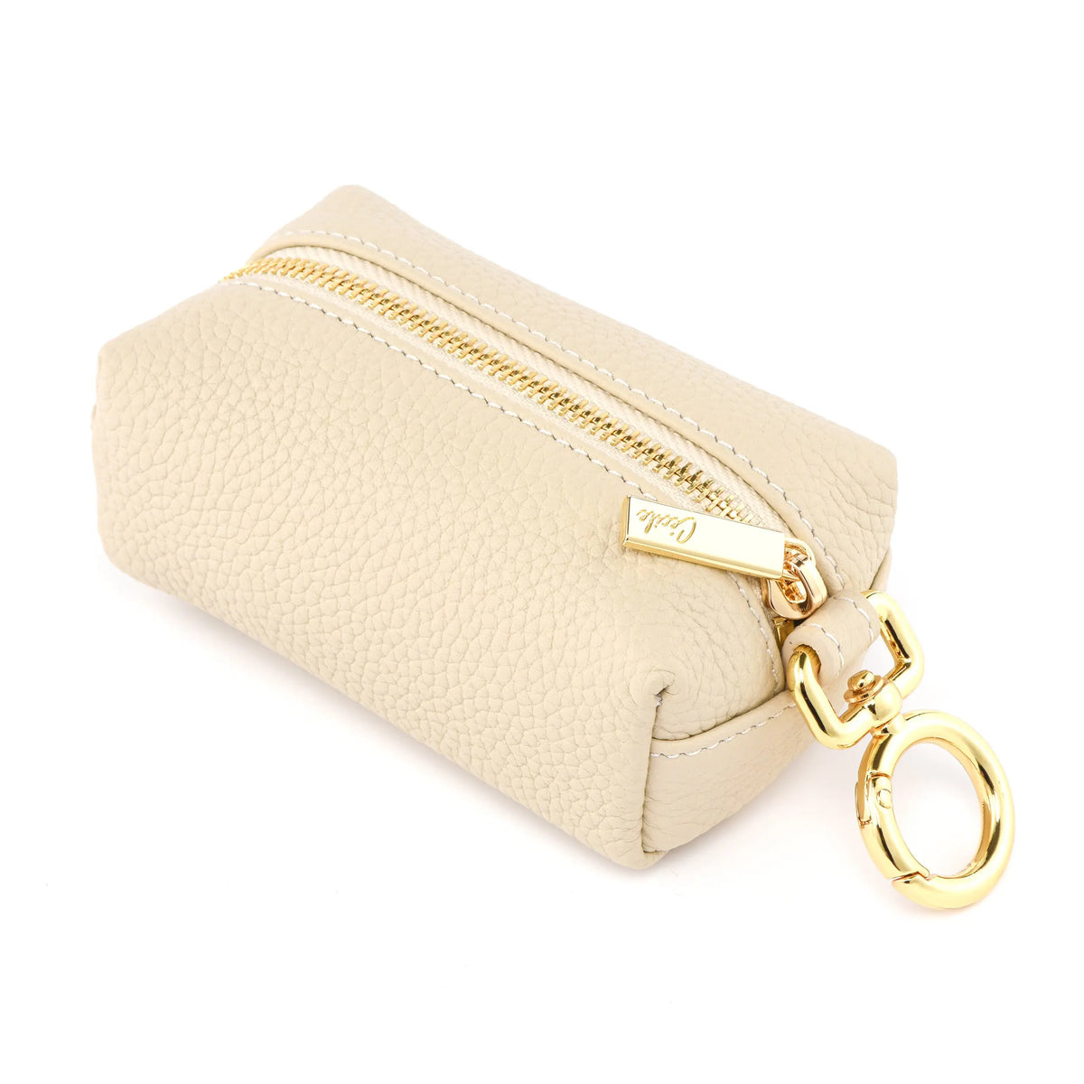 The Key Cube - Togo Leather Versatile Pouch with hook dressupyourpurse