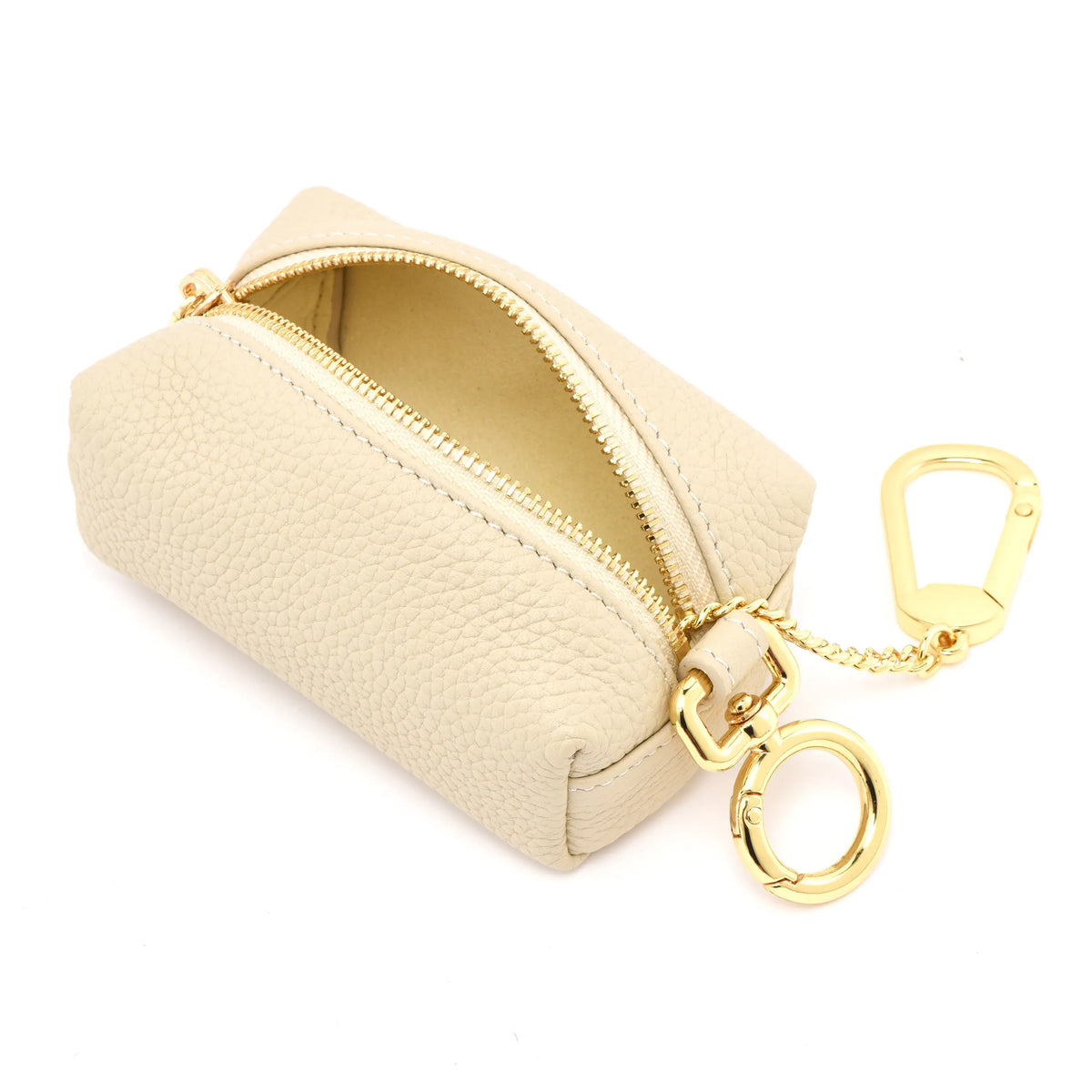 The Key Cube - Togo Leather Versatile Pouch with hook dressupyourpurse