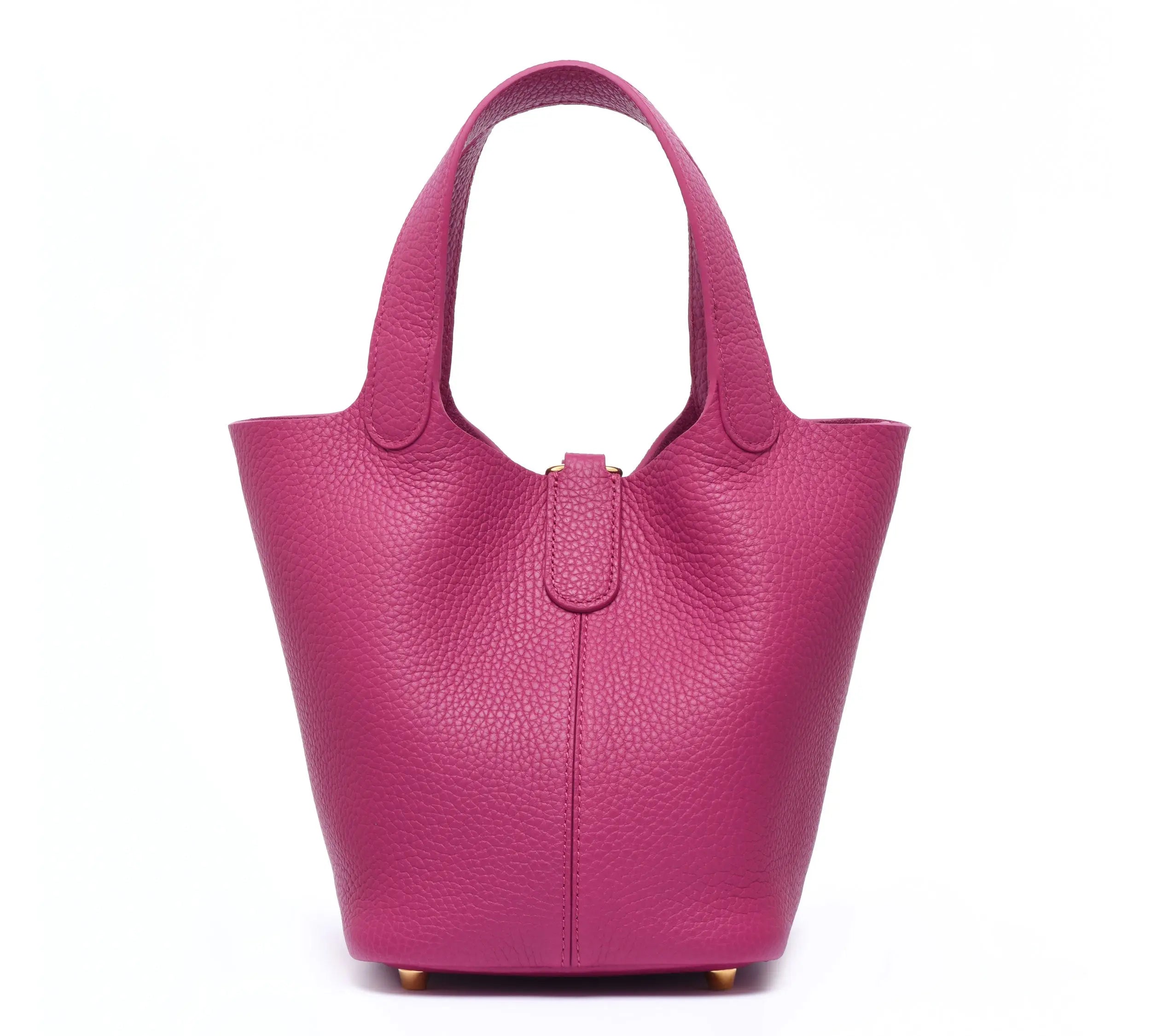 Josette - Versatile Bucket Bag - Grained Cowhide - ROSE VIOLET dressupyourpurse