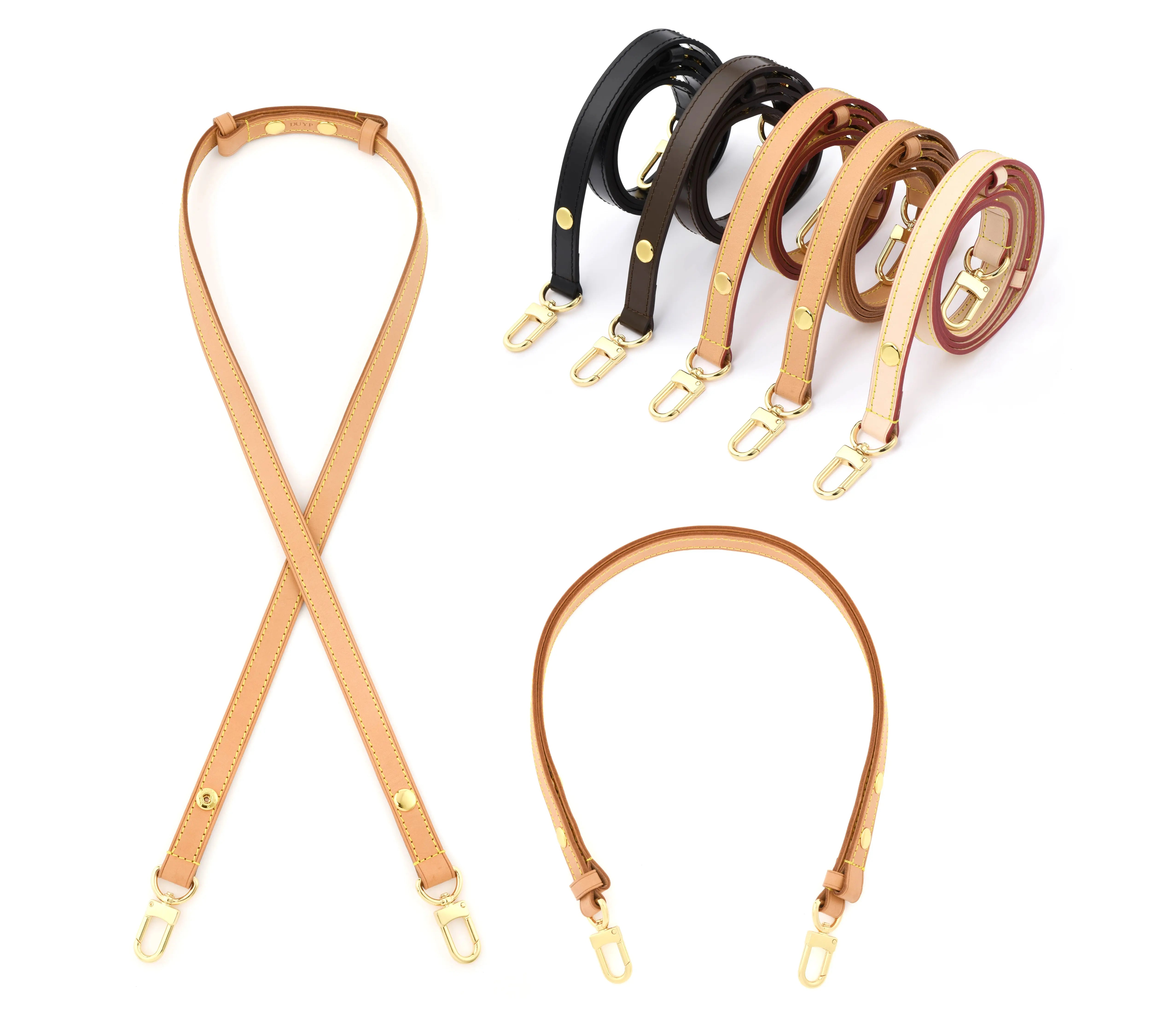 2-in-1 crossbody and shoulder leather button adjustable strap - 5 colors dressupyourpurse