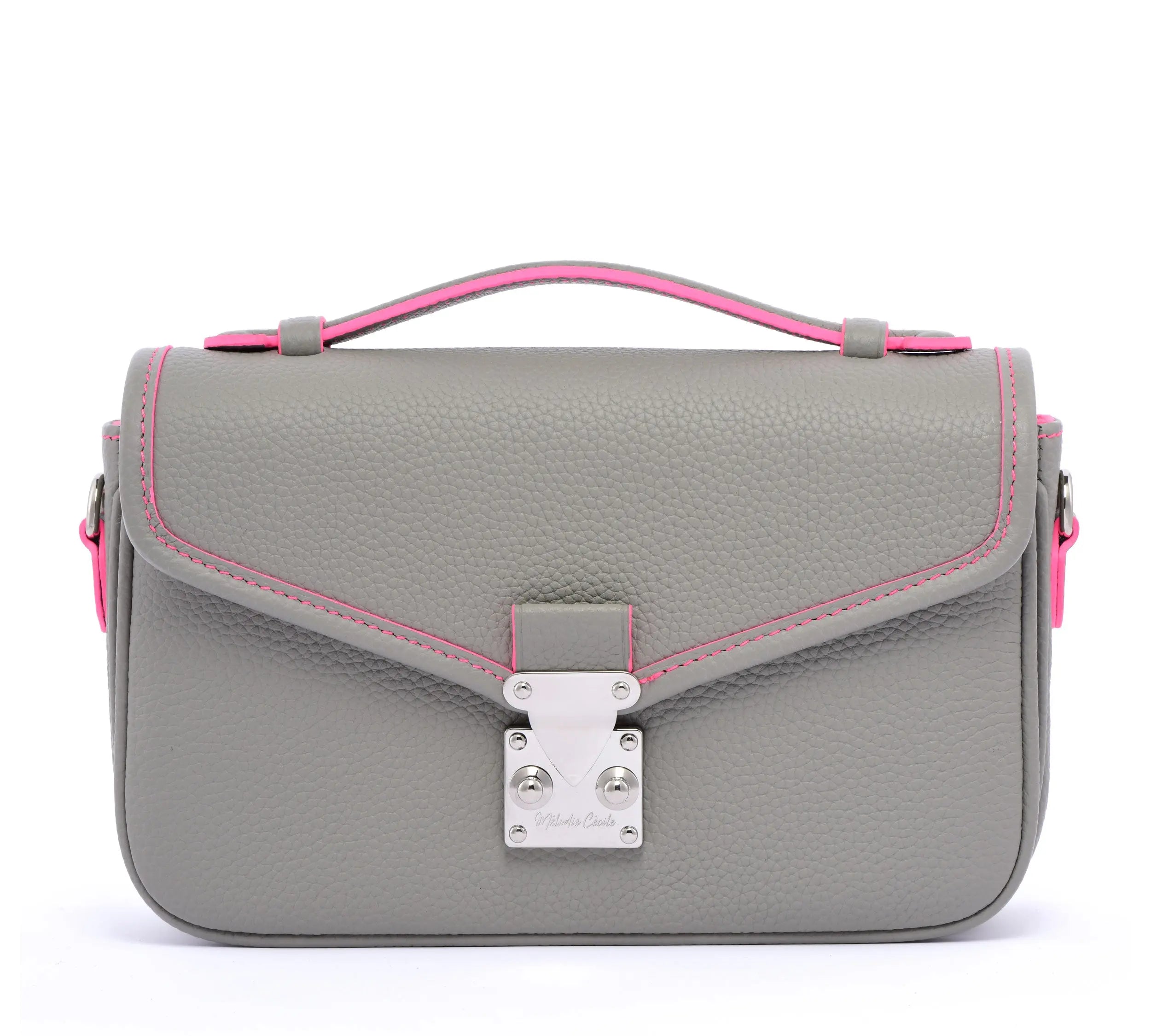 Petit Paris 15 - Limited edition - Pearl Grey / Neon Pink dressupyourpurse