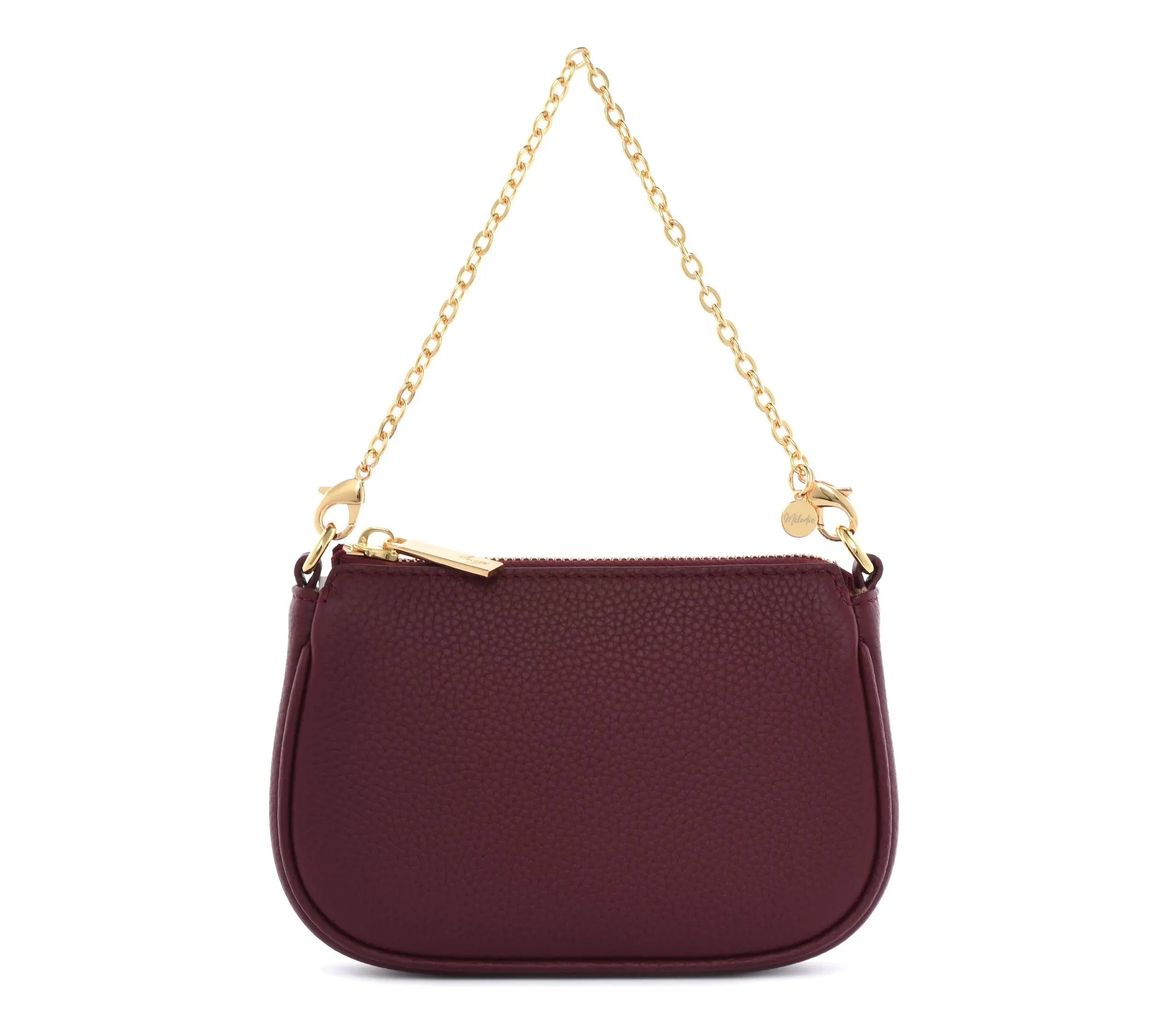 HCC X DUYP - Mini pochette - BURGUNDY Grained Leather dressupyourpurse